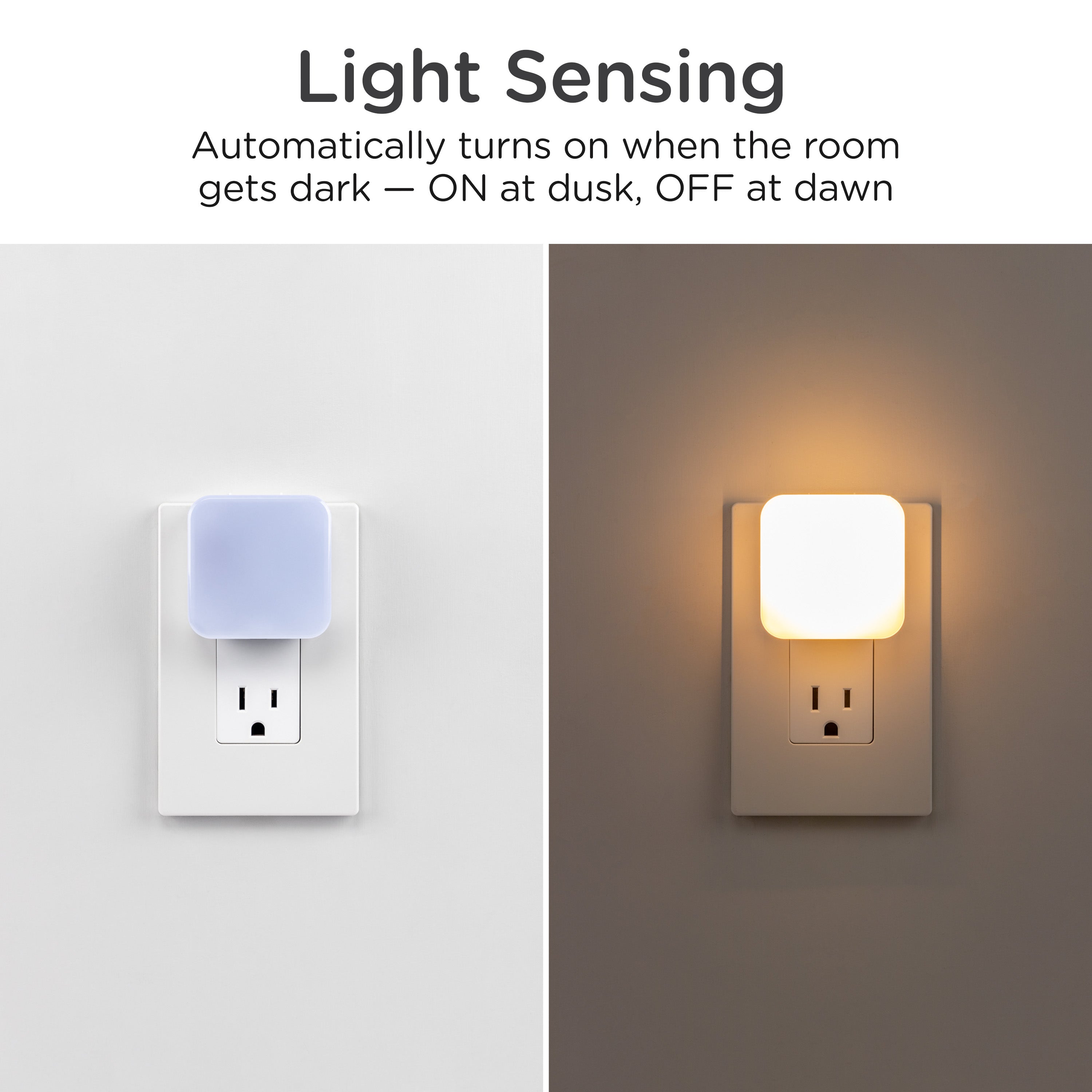 Lights by Night Adjustable LED Night Light, CCT, Dimmable, 2 Pack