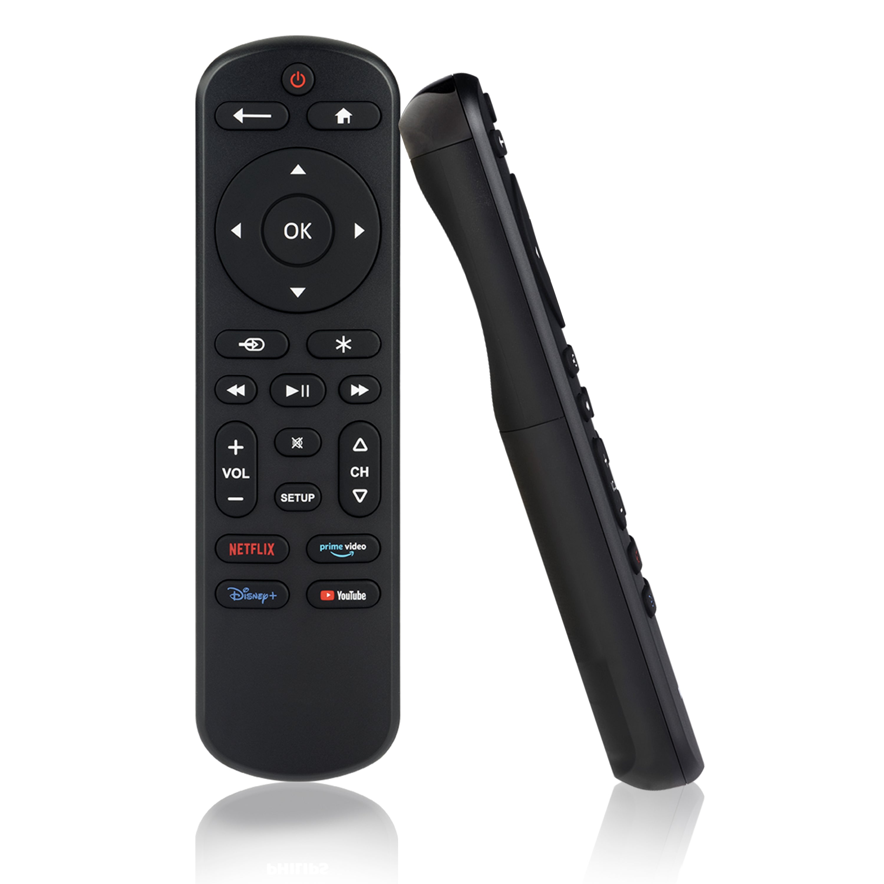 GE One Touch Replacement Remote Control, Backlit, Black