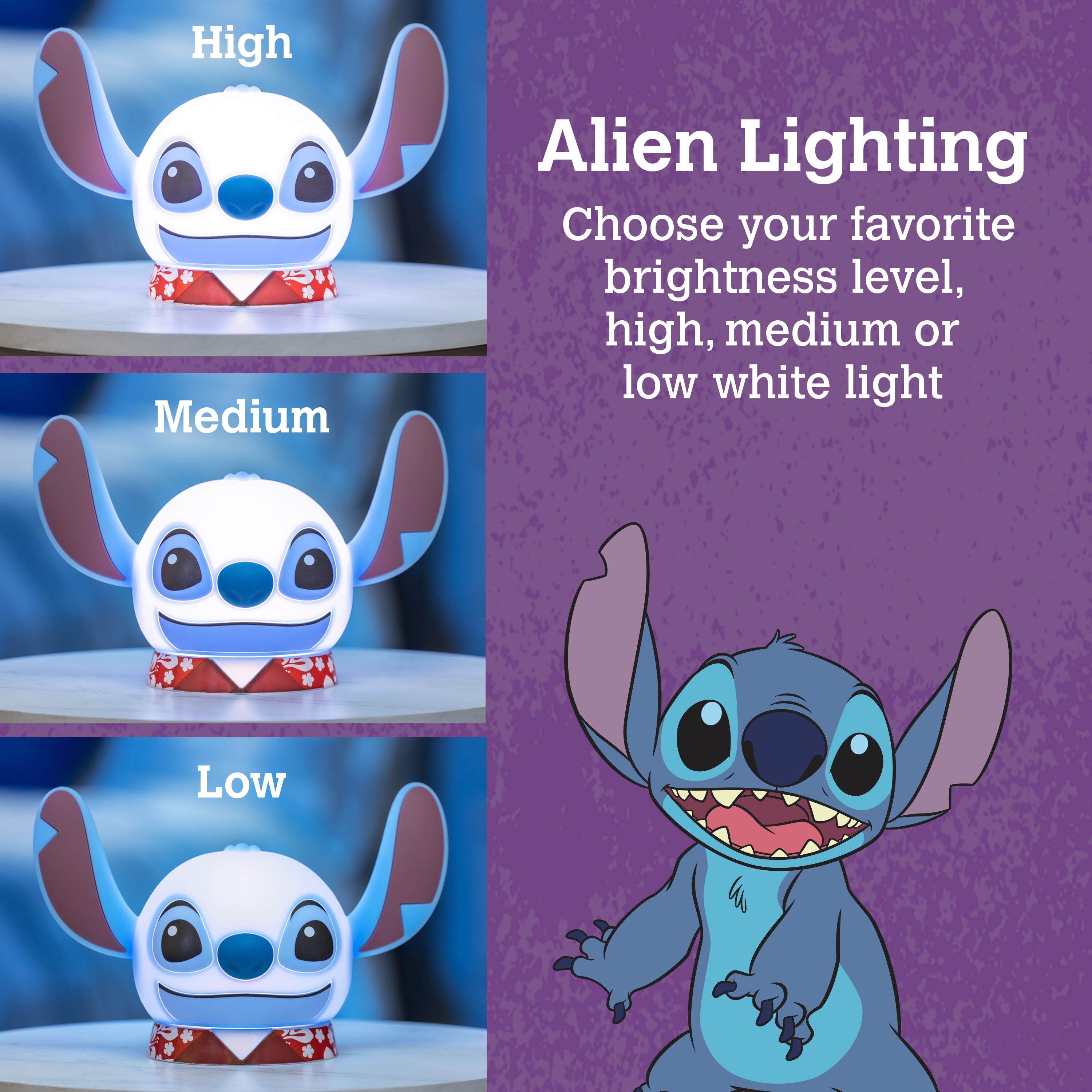 Disney Lilo and Stitch Squish'ems Dimmable Tabletop LED Night Light