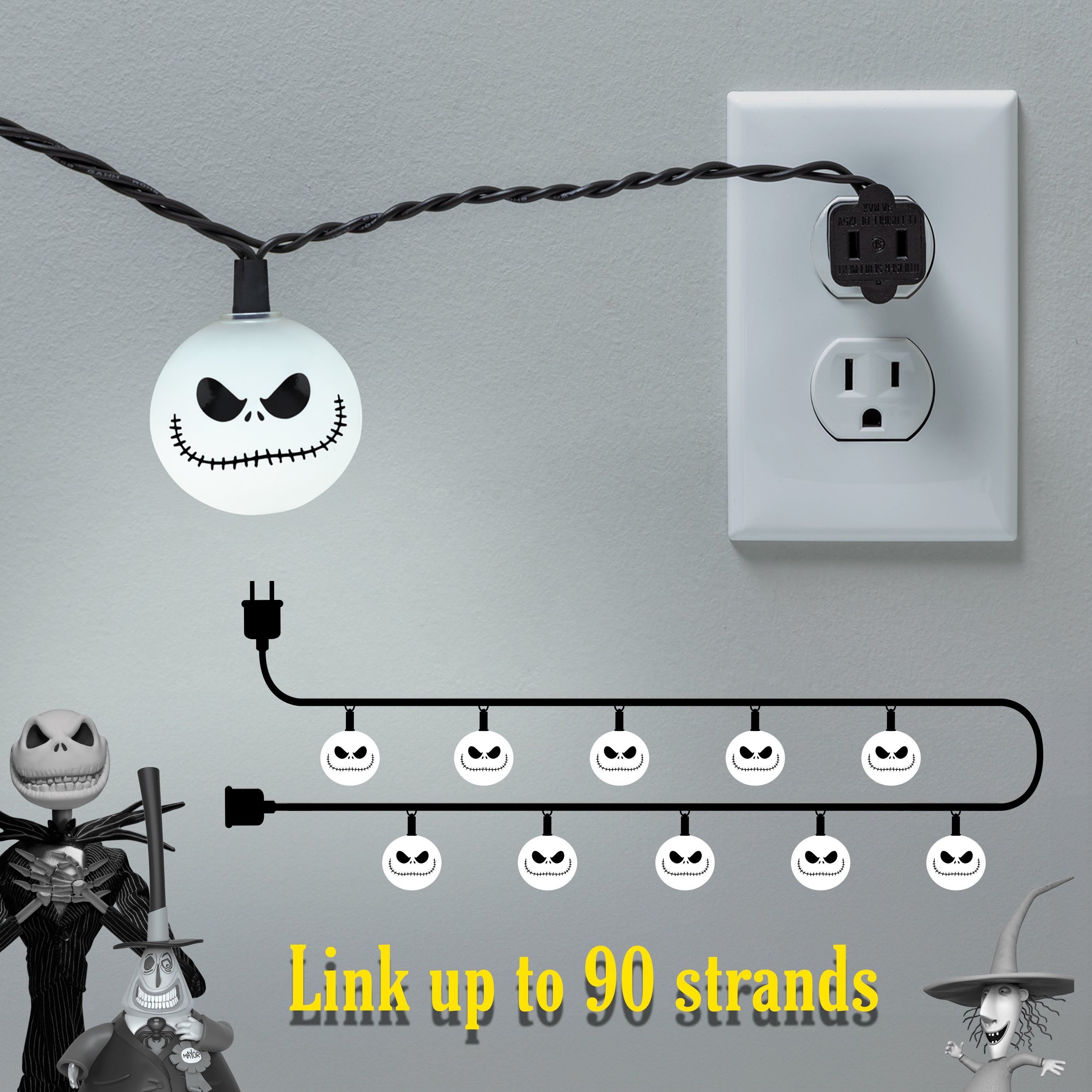 Disney Jack Skellington String Lights
