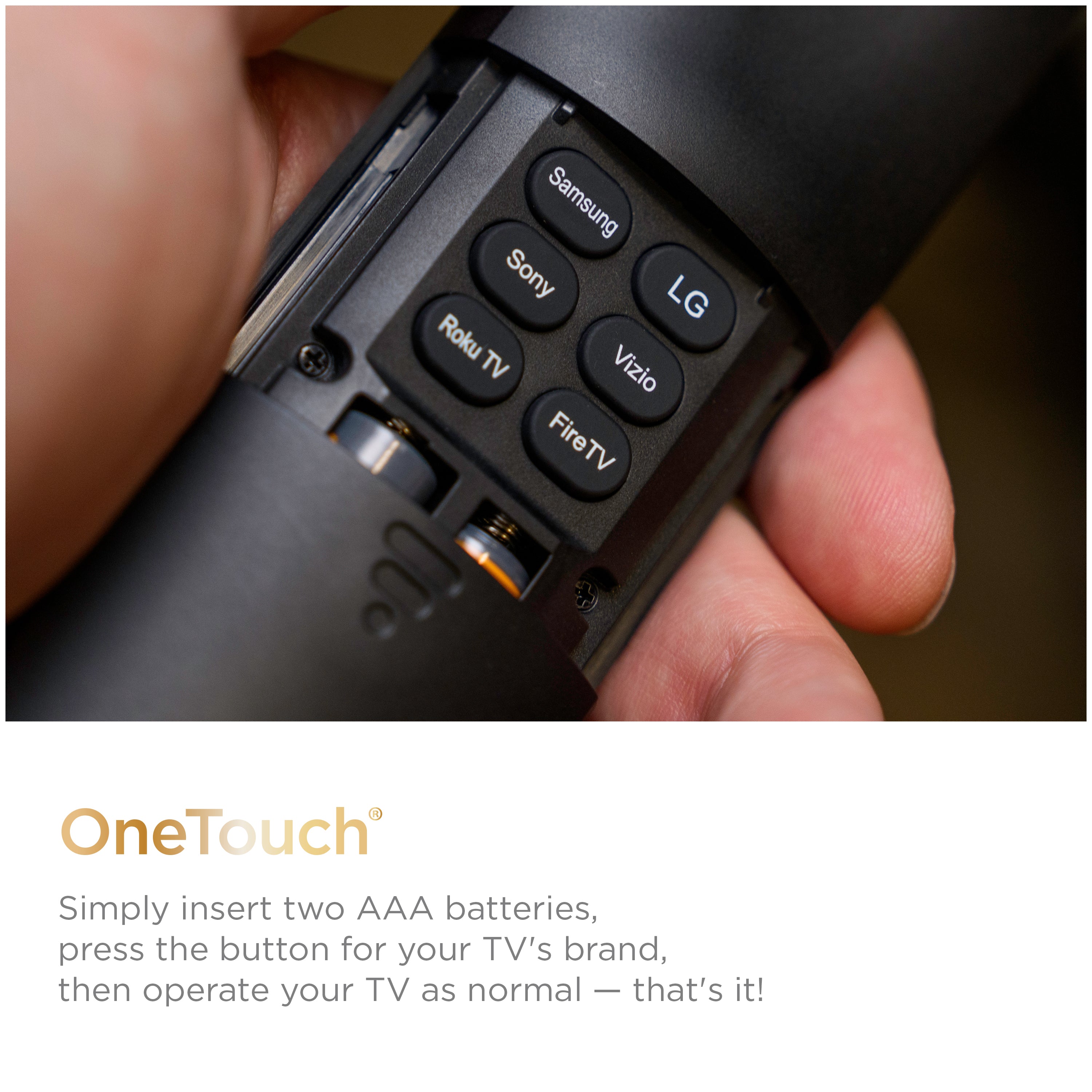 UltraPro OneTouch Streaming Remote for Smart TVs, Backlit
