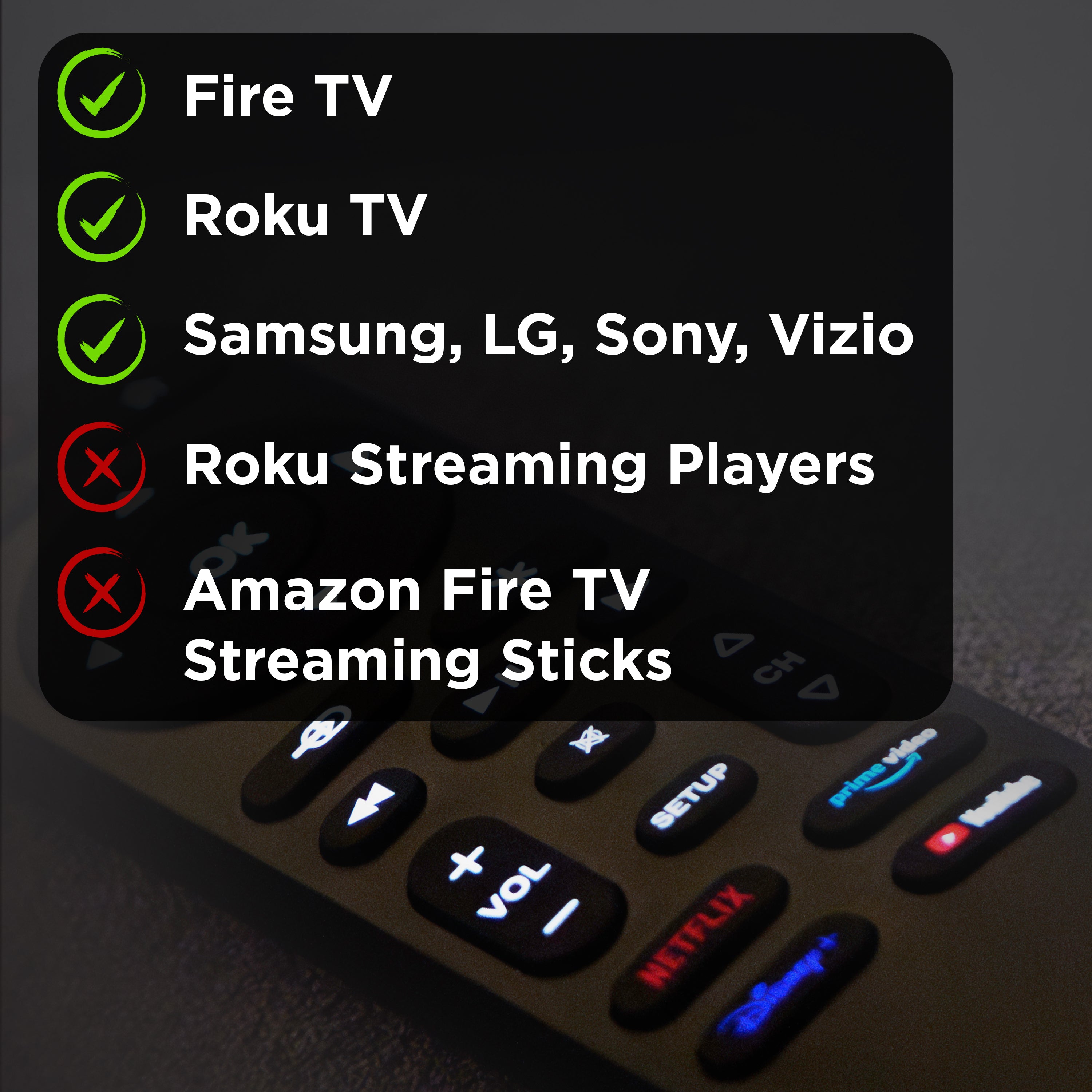 UltraPro OneTouch Streaming Remote for Smart TVs, Backlit