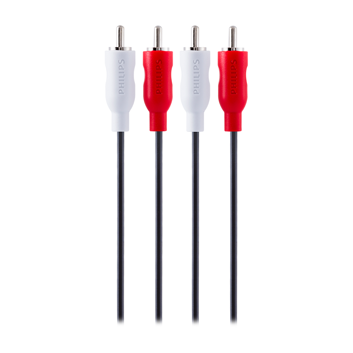Philips 6ft. RCA Audio Cable, Black
