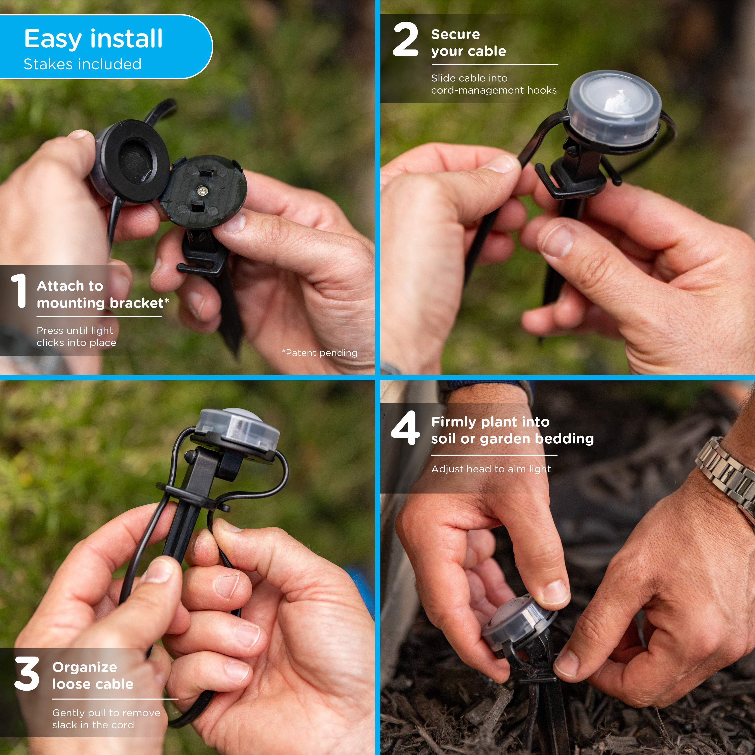Enbrighten WiFi VIBE LED Eternity Landscape Lights, 12 Lights, 50ft.
