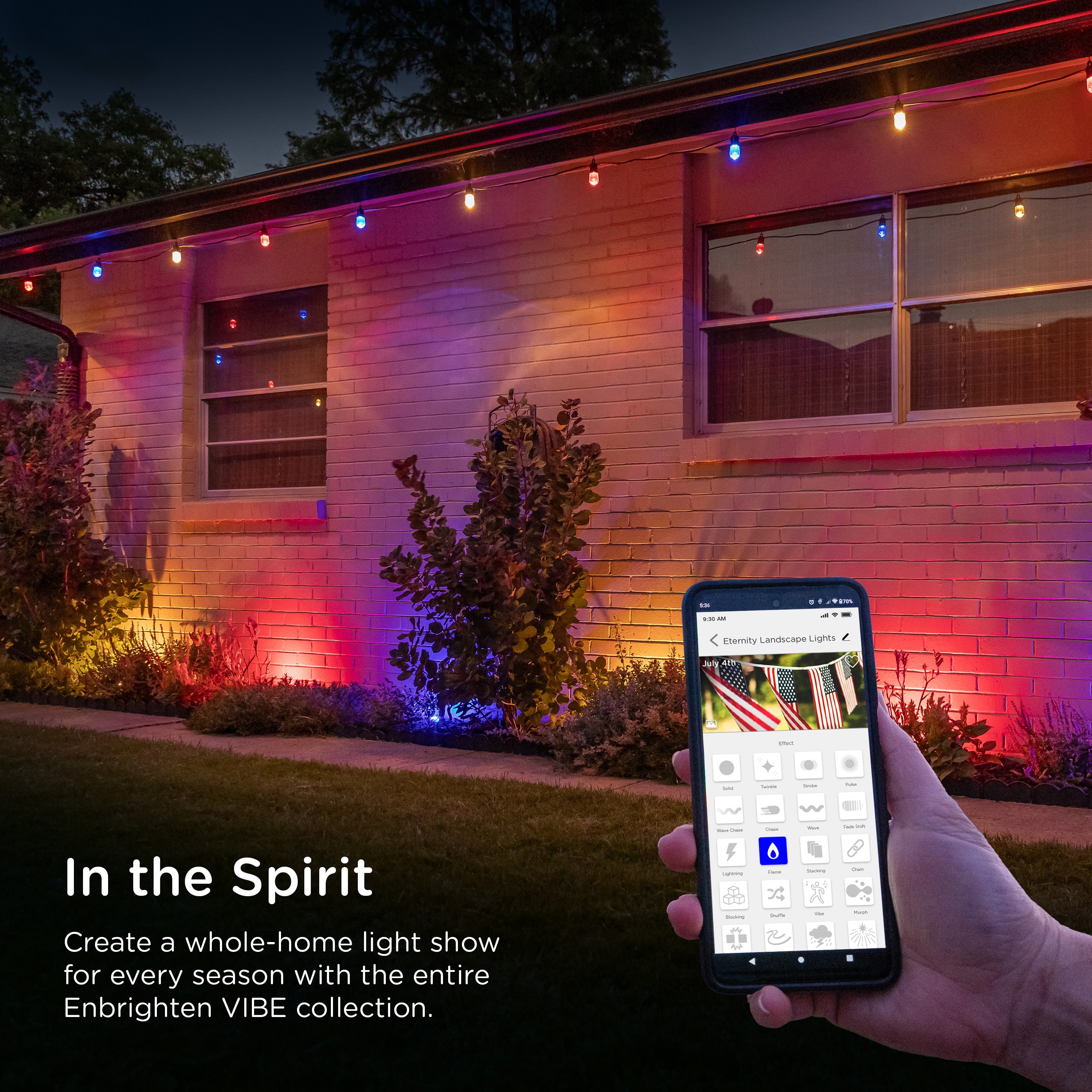 Enbrighten WiFi VIBE LED Eternity Landscape Lights, 12 Lights, 50ft.