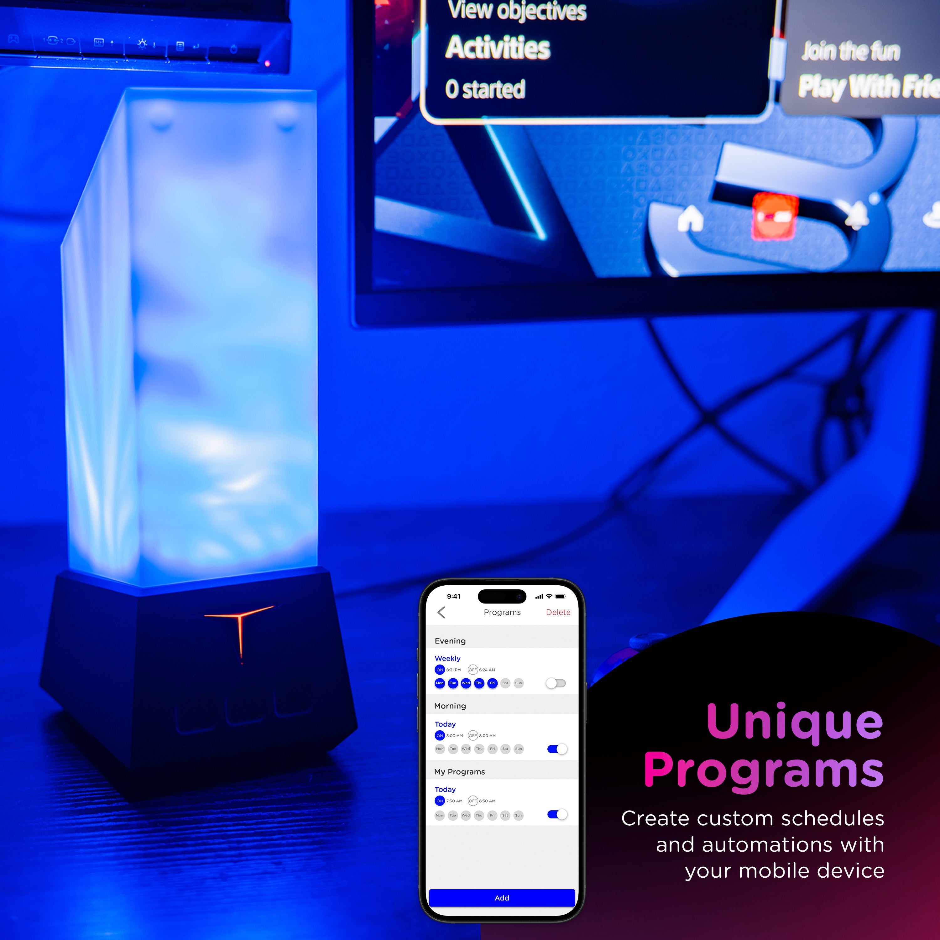 Enbrighten WiFi VIBE Galaxy Projector Titan Tower Night Lights