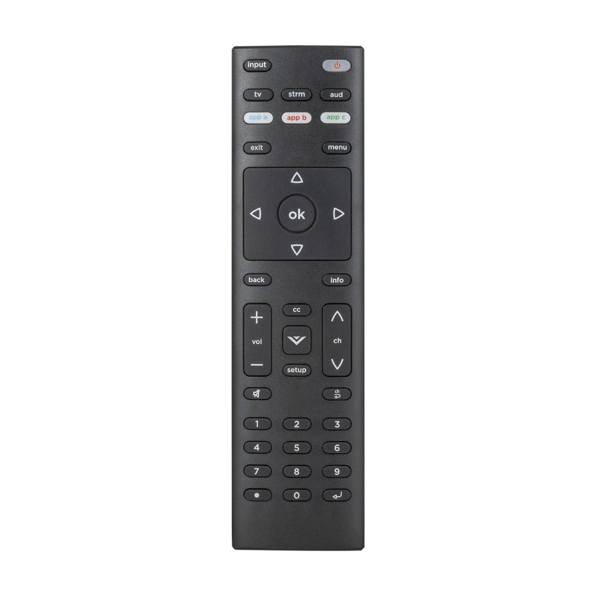 UltraPro 3-Device Universal Vizio Replacement Remote, Black