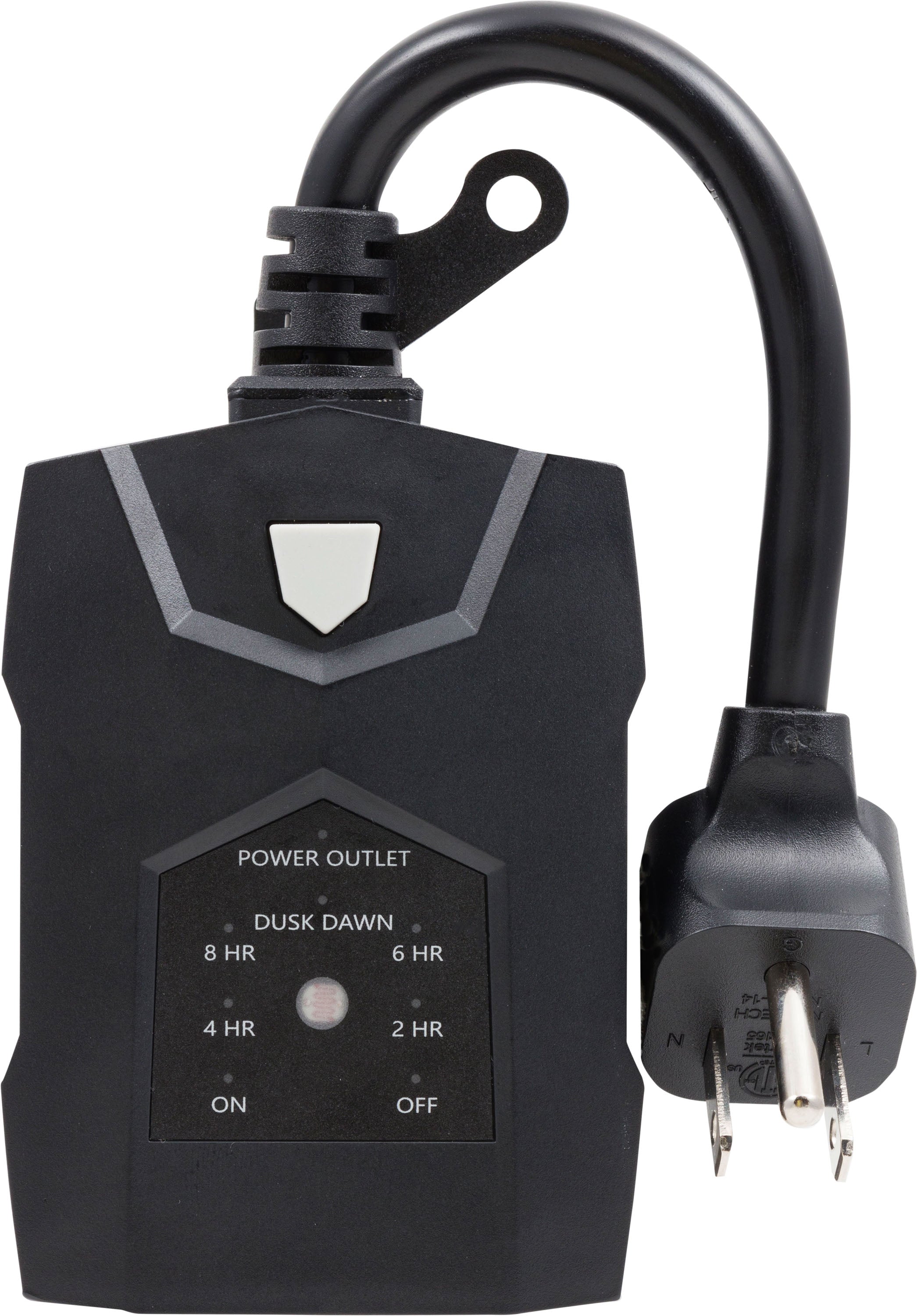 UltraPro 2-Outlet Outdoor Light-Sensing Digital Timer