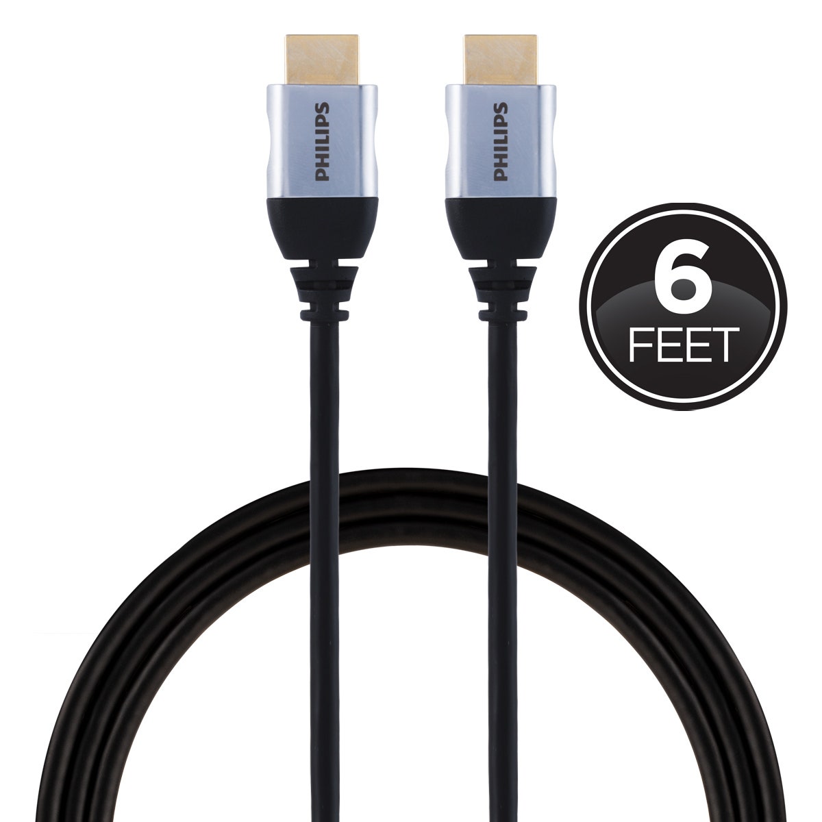 Philips 6ft. HDMI Cable with Ethernet, Black