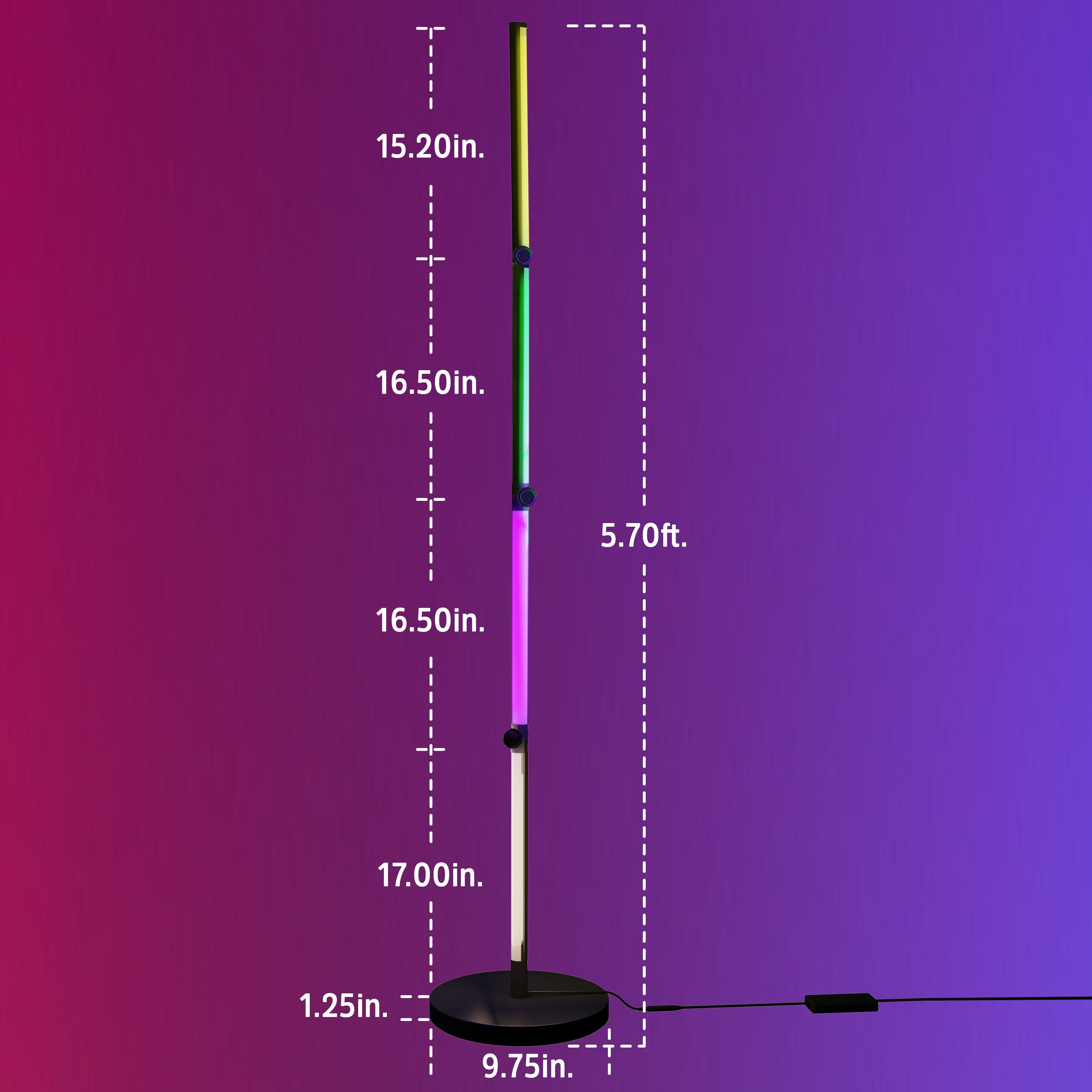 Enbrighten WiFi VIBE Spectrum Color-Changing Adjustable Accent Lamp