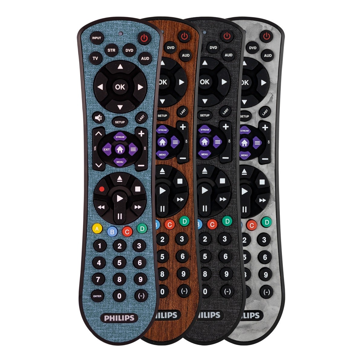 Philips 4-Device Soft Touch Universal Remote, Teal