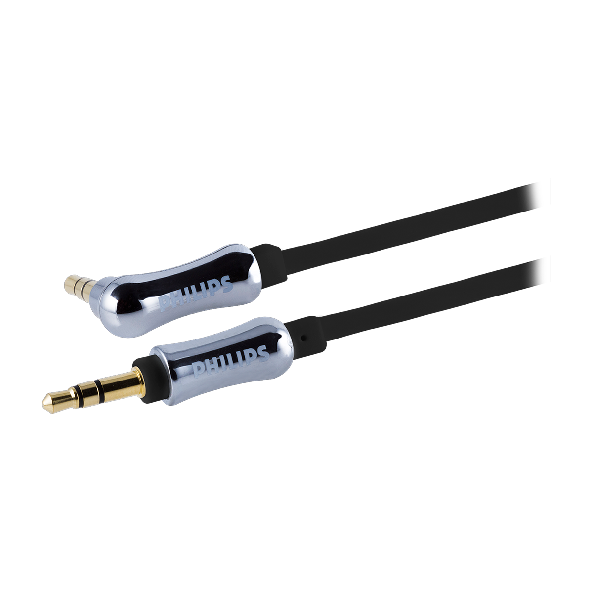 Philips Elite 3ft. 3.5mm Coiled Auxiliary Audio Cable, Black