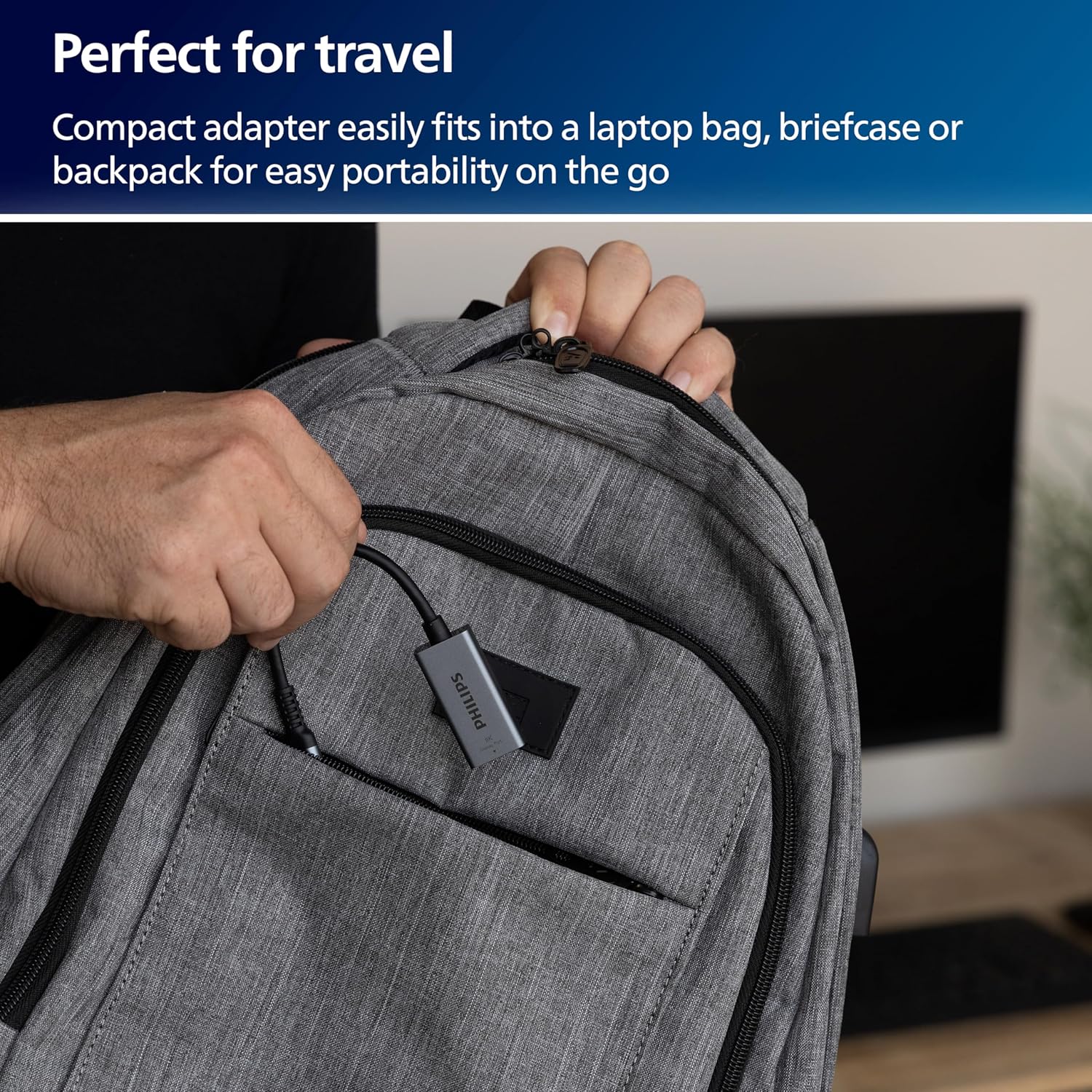 Philips USB-C to DisplayPort Adapter, 8K, 12pk