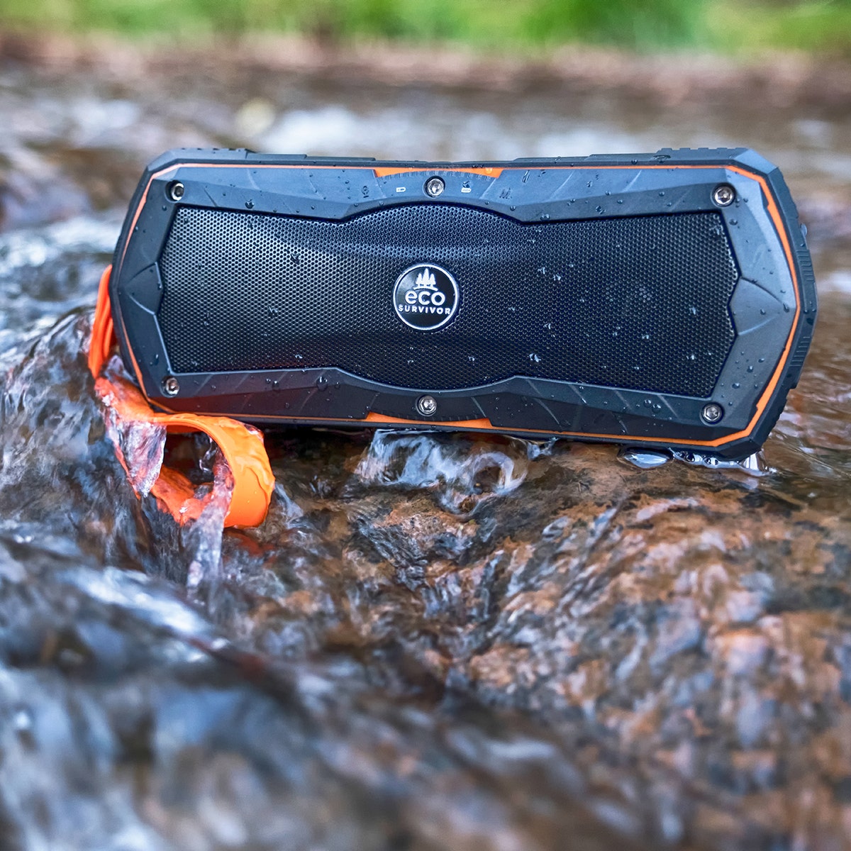EcoSurvivor Portable USB Charging Bluetooth Speaker, Black