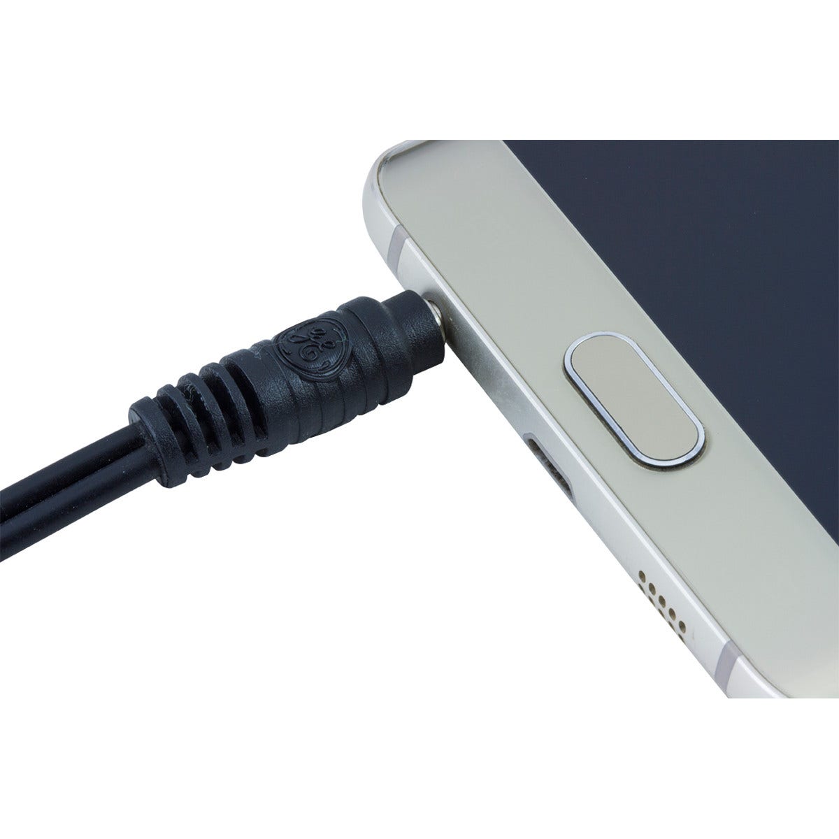 GE 6ft. Audio Y Adapter with 2 RCA Jacks to 3.5mm Jack, Black