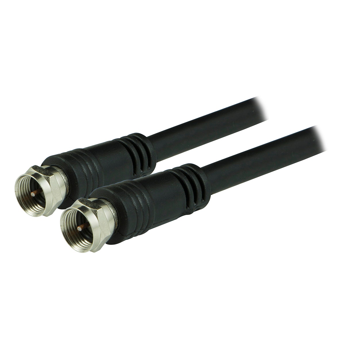GE 100 ft. RG6 Coaxial Cable with F-Type Connectors, Black