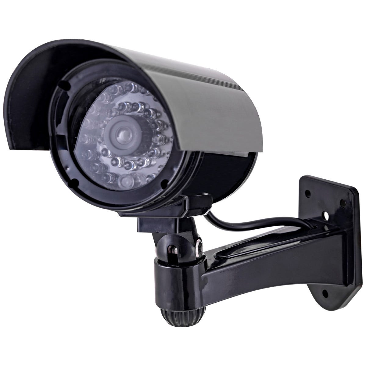Power Gear Battery-Operated Decoy Security Bullet Camera with Red Indicator LED, Black