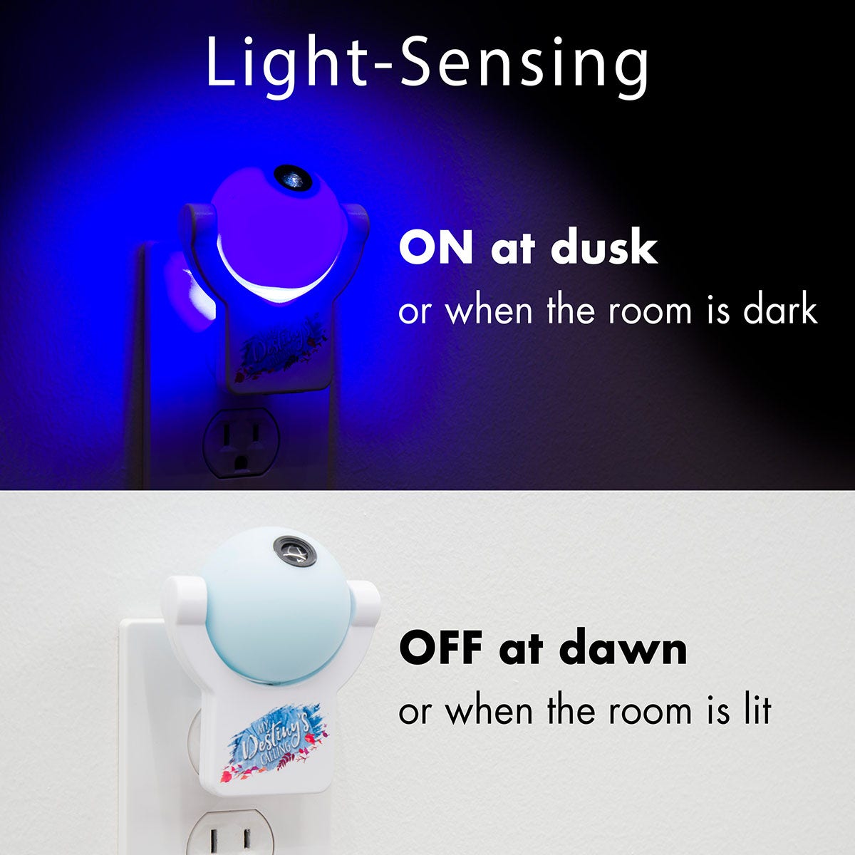 Projectables Disney Frozen II Light Sensing LED Night Light, White