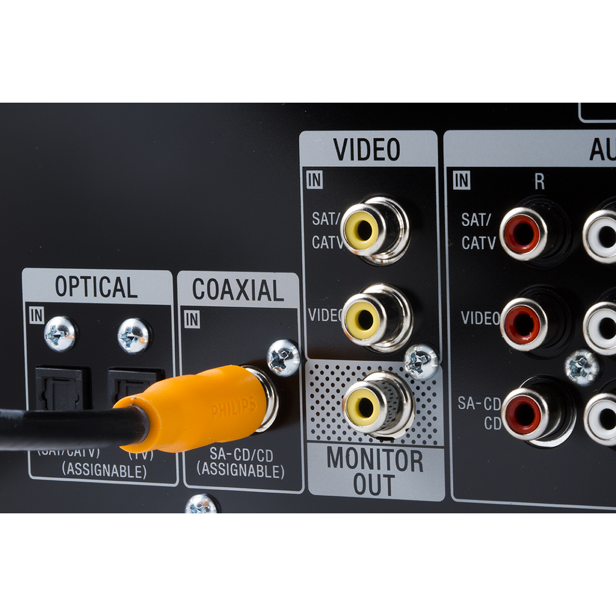 Philips 6 ft. Digital Audio SPDIF and Subwoofer Cable, Black