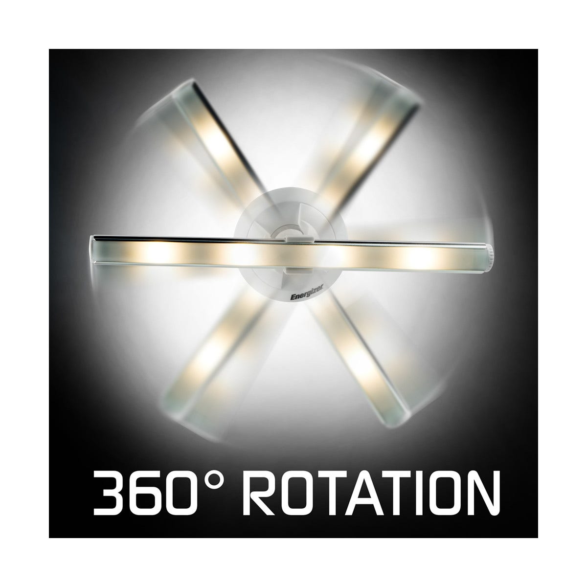 Energizer Battery Operated Rotating Portable LED Light Wand, White