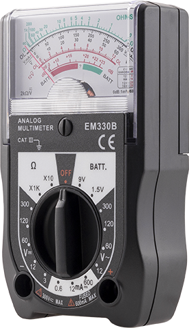 Power Gear 14-Range Analog Multimeter, Black