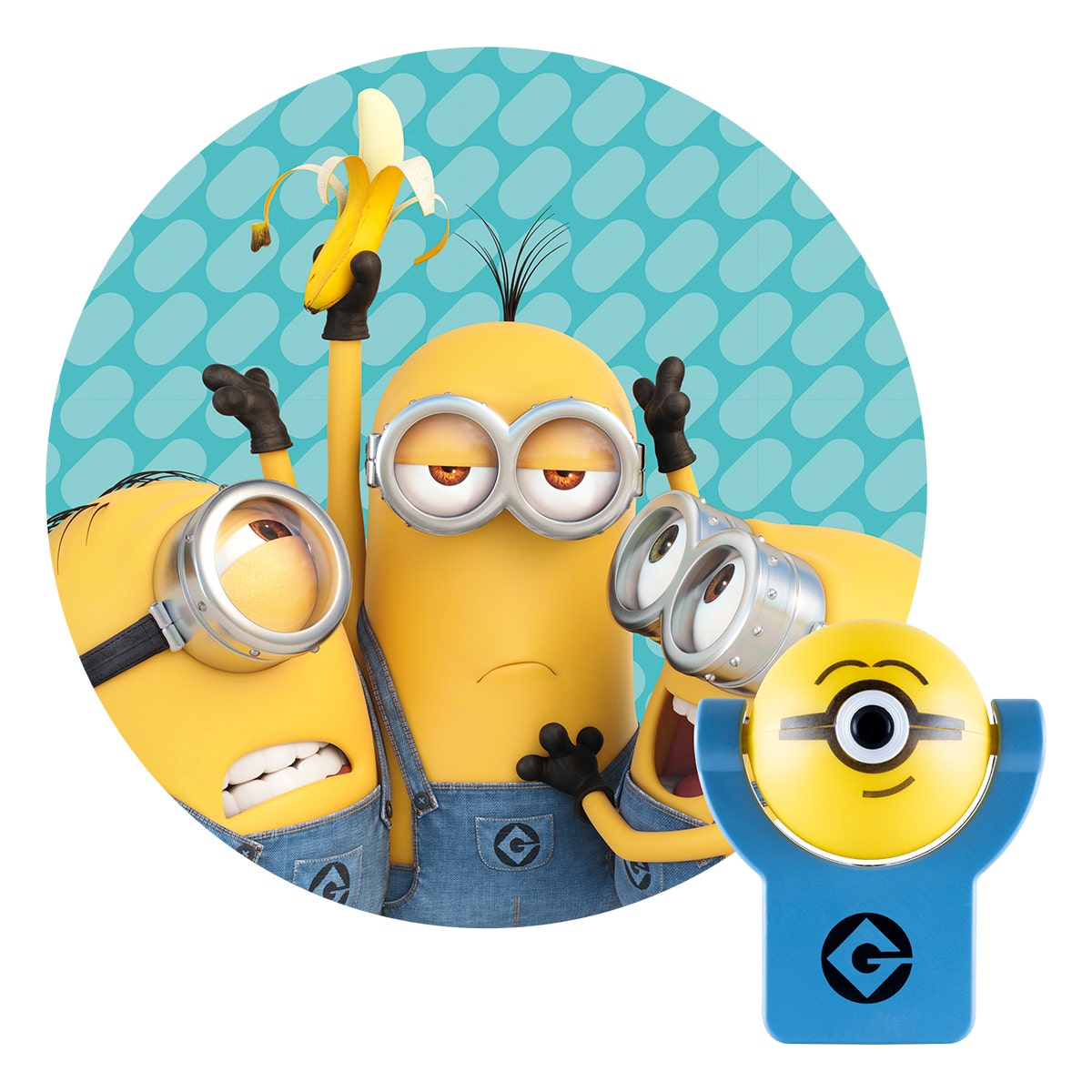 Projectables Minions Light Sensing LED Night Light, Blue