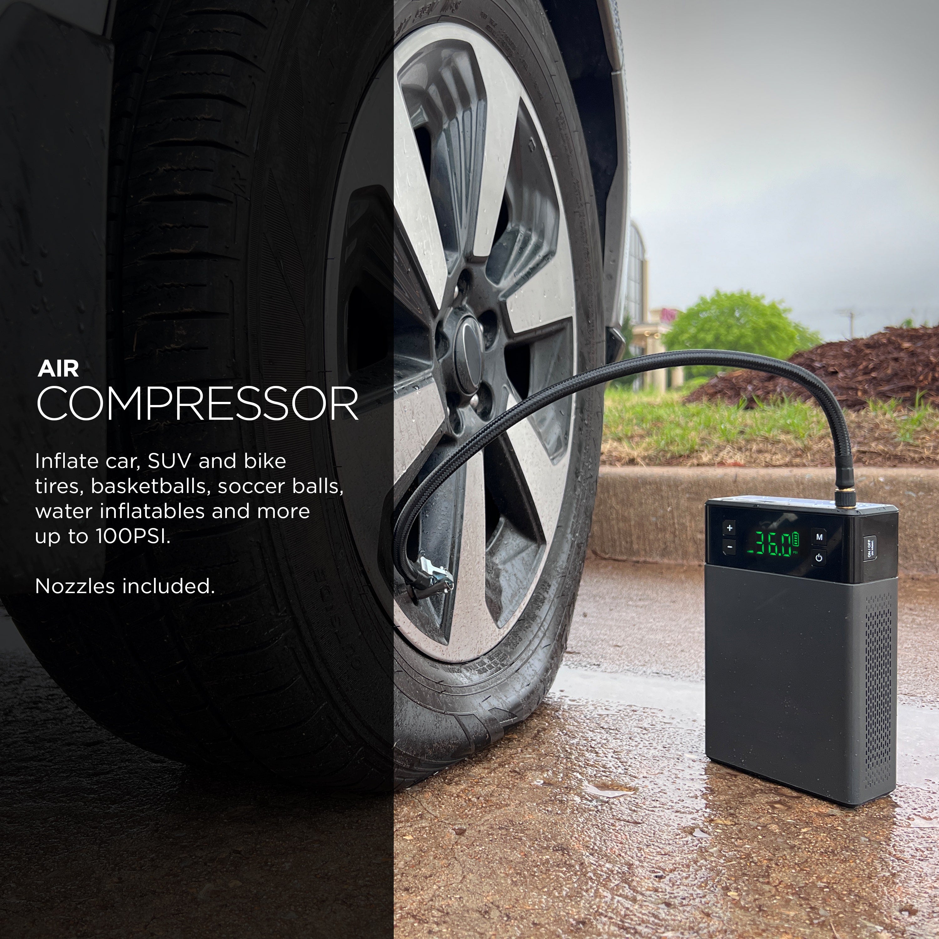 UltraPro Elite 1200A Jump Starter with Air Compressor, Black