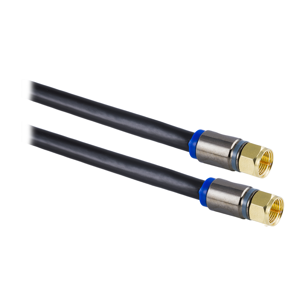 Philips 25 ft. Quad-Shield RG6 Coaxial Cable, Black