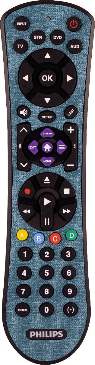 Philips 4-Device Soft Touch Universal Remote, Teal