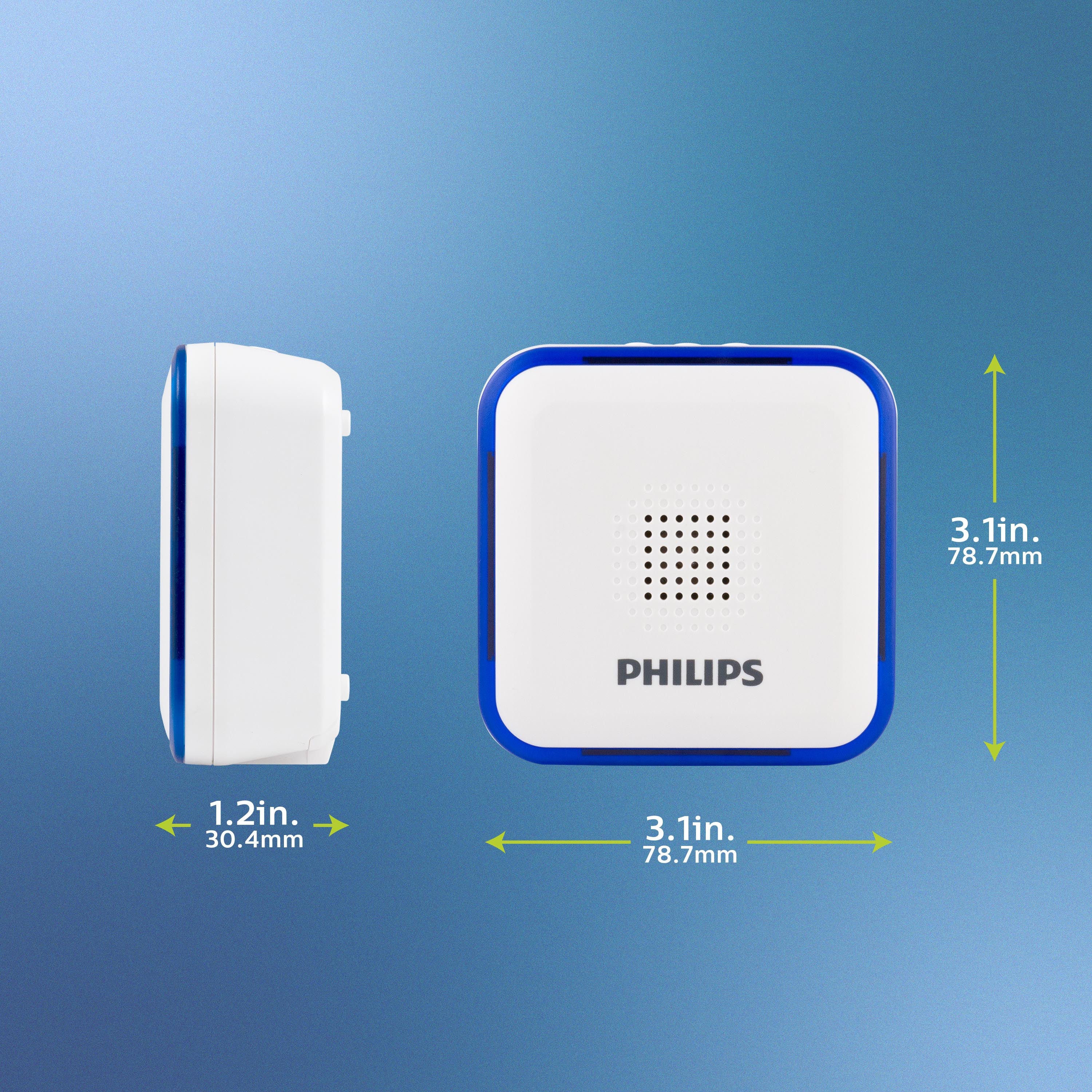 Philips Portable 32-Melody Doorbell Kit, White
