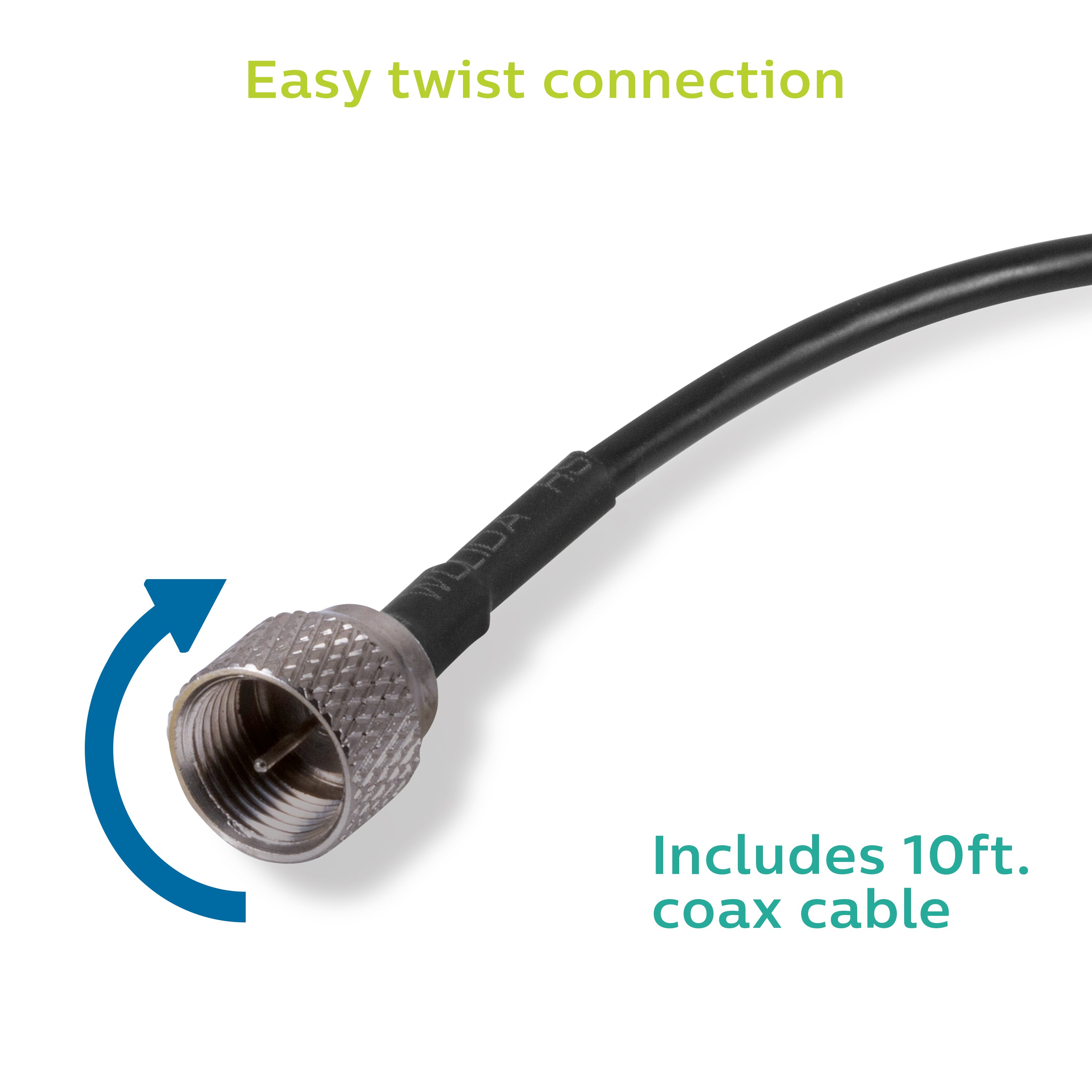 Philips HD Signal Finder Amplified Antenna - Certified Open Box