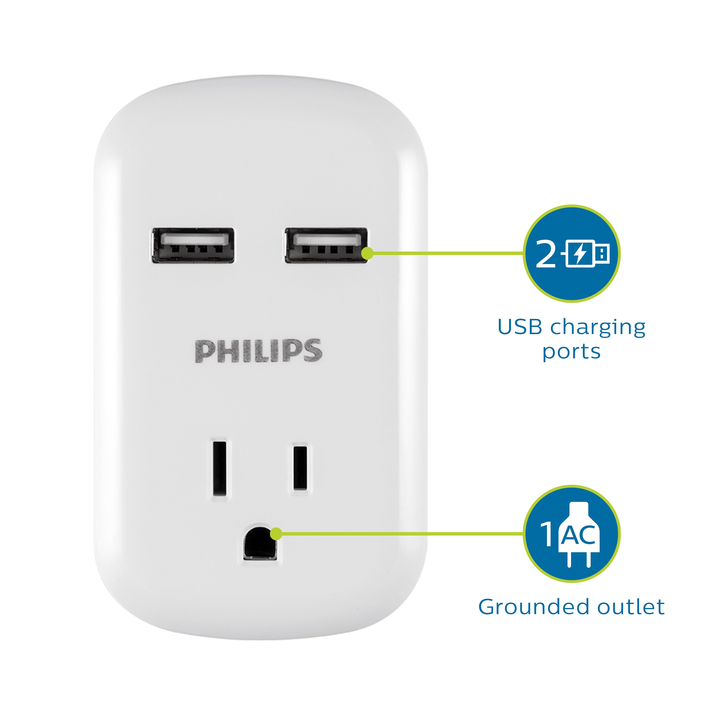 Philips Wall Tap with USB Charging