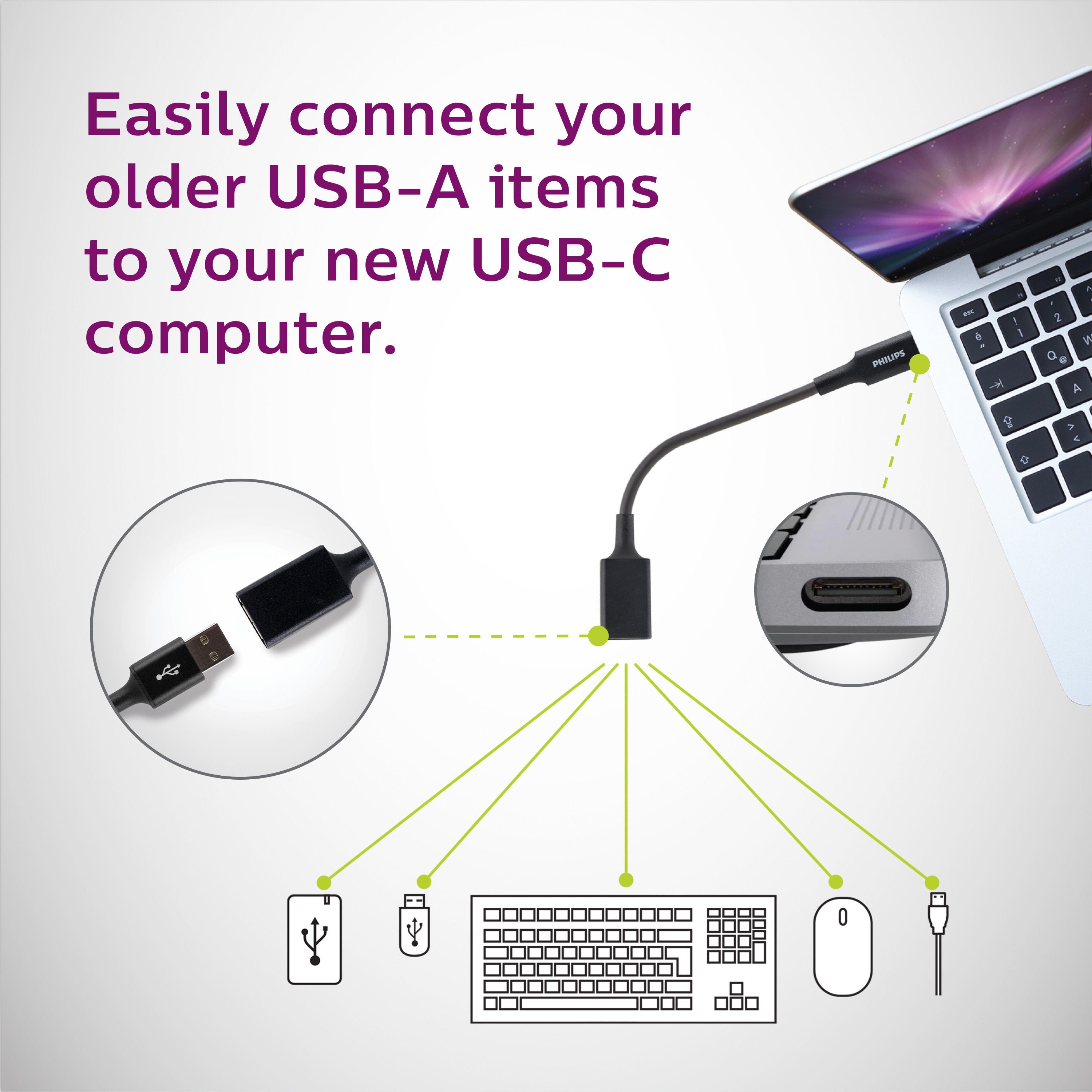 Philips USB-C to USB-A Adapter