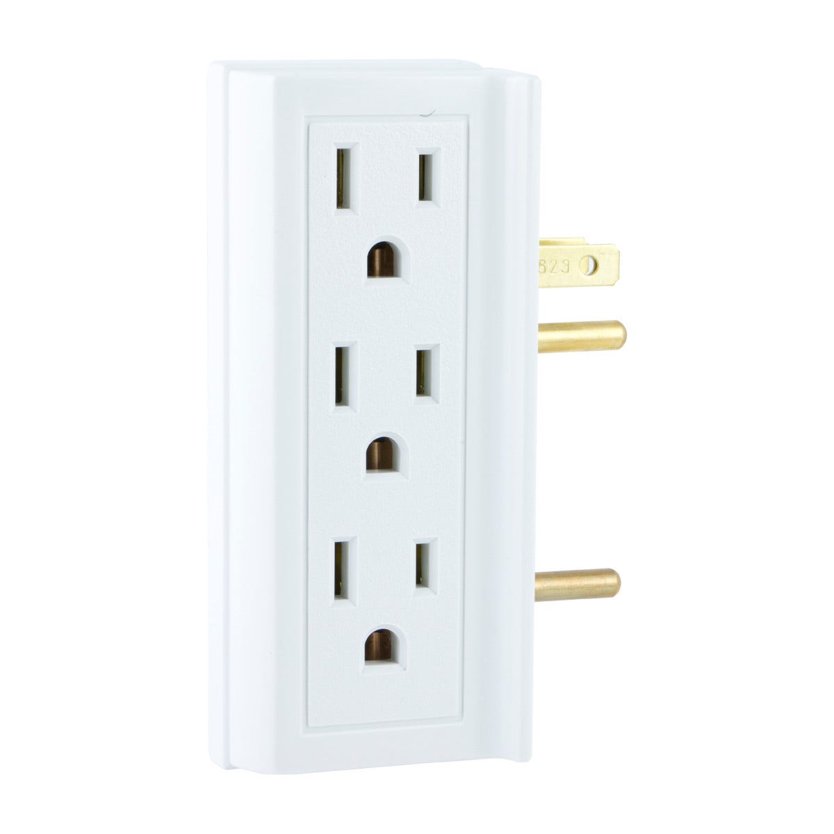 GE 6-Outlet Side-Access Wall Tap, White