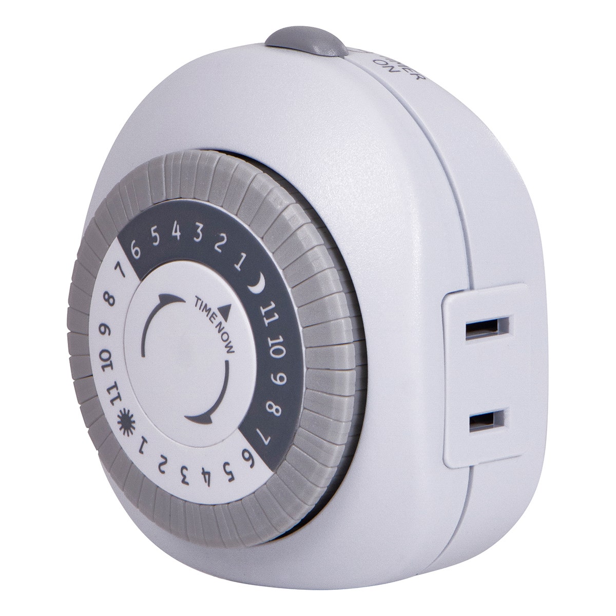 GE Indoor Plug-In 24-Hour Mechanical Timer, White