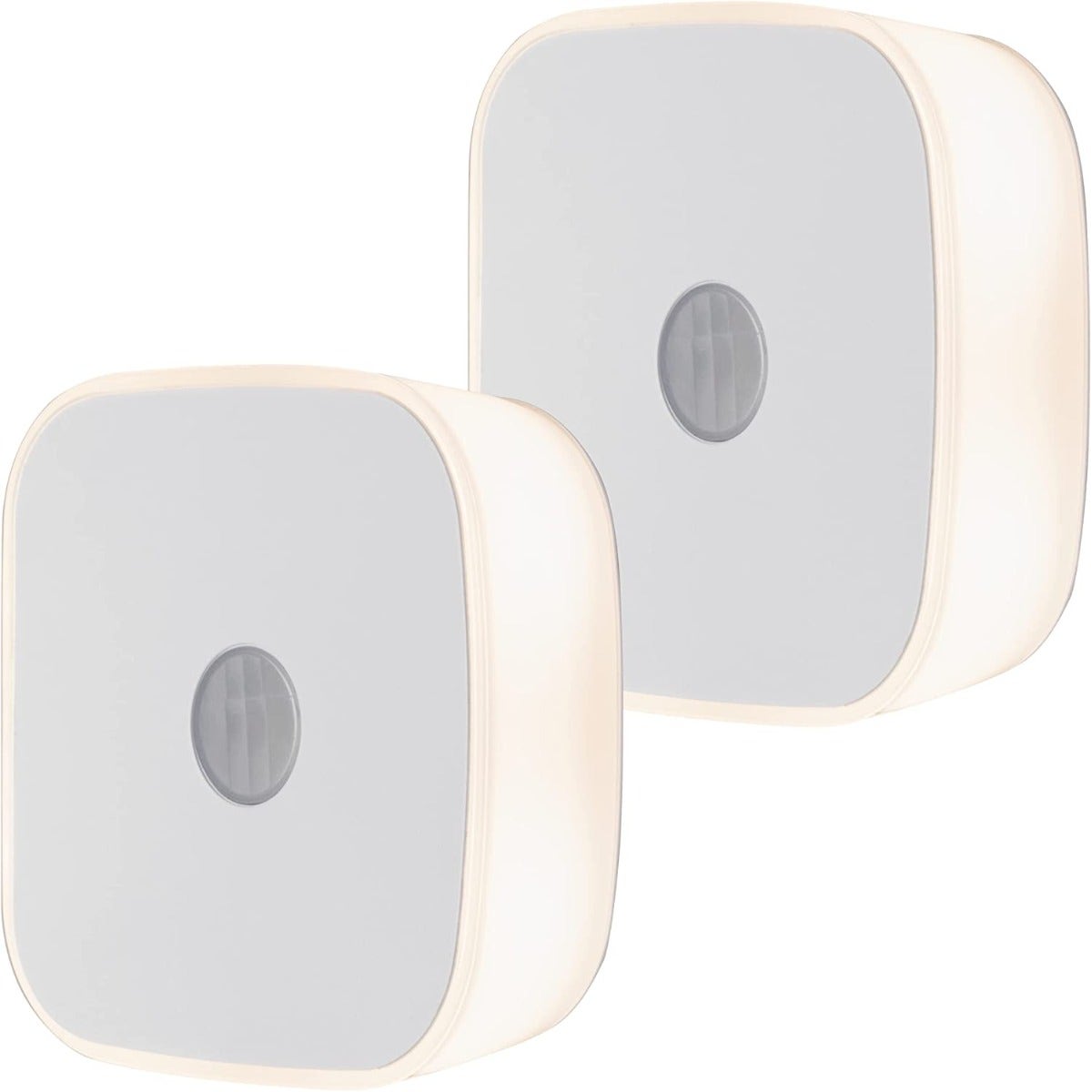 Lights by Night Mini Motion Sensing LED Night Light, 2 Pack, White