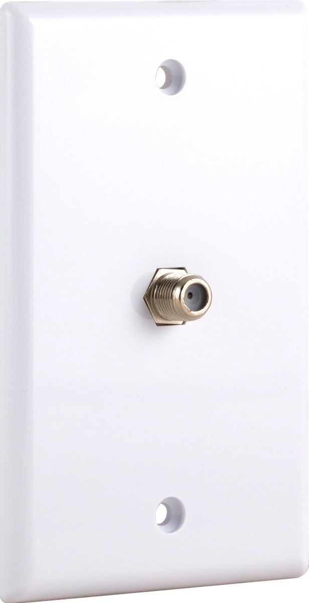 GE Coax Wall Plate, White