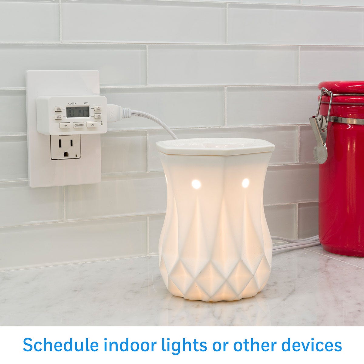 UltraPro Indoor Plug-In Single-Outlet Digital Timer, 2 pack, White