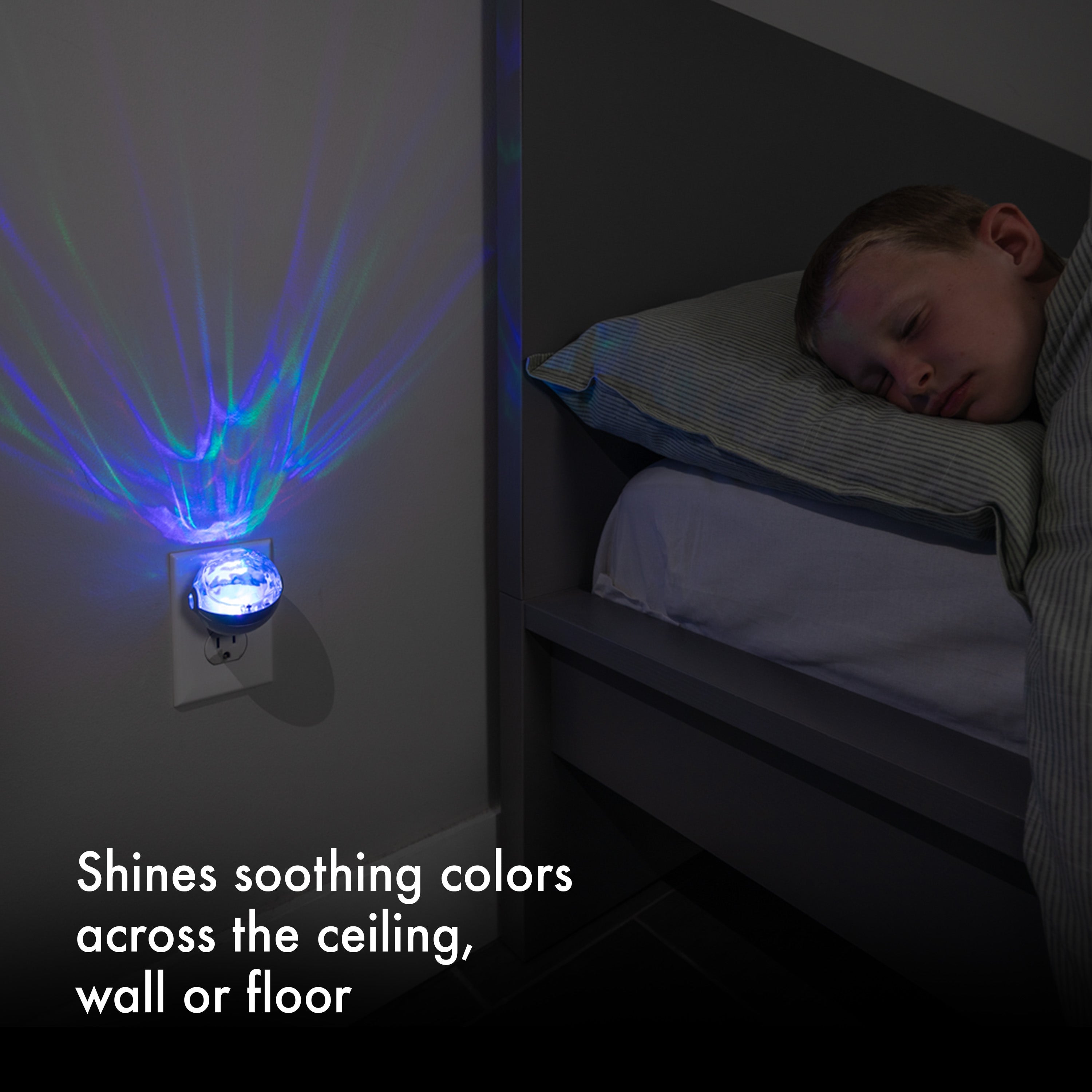 Projectables Space Nebula Light Sensing LED Night Light, Silver