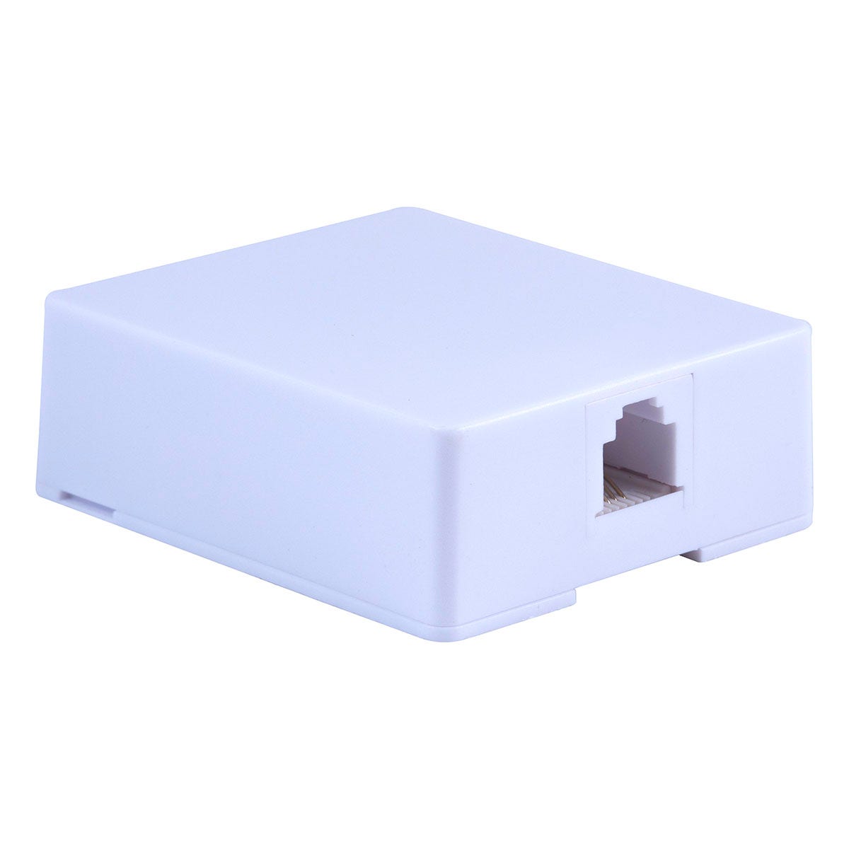 Power Gear Surface Mount Phone Jack, White