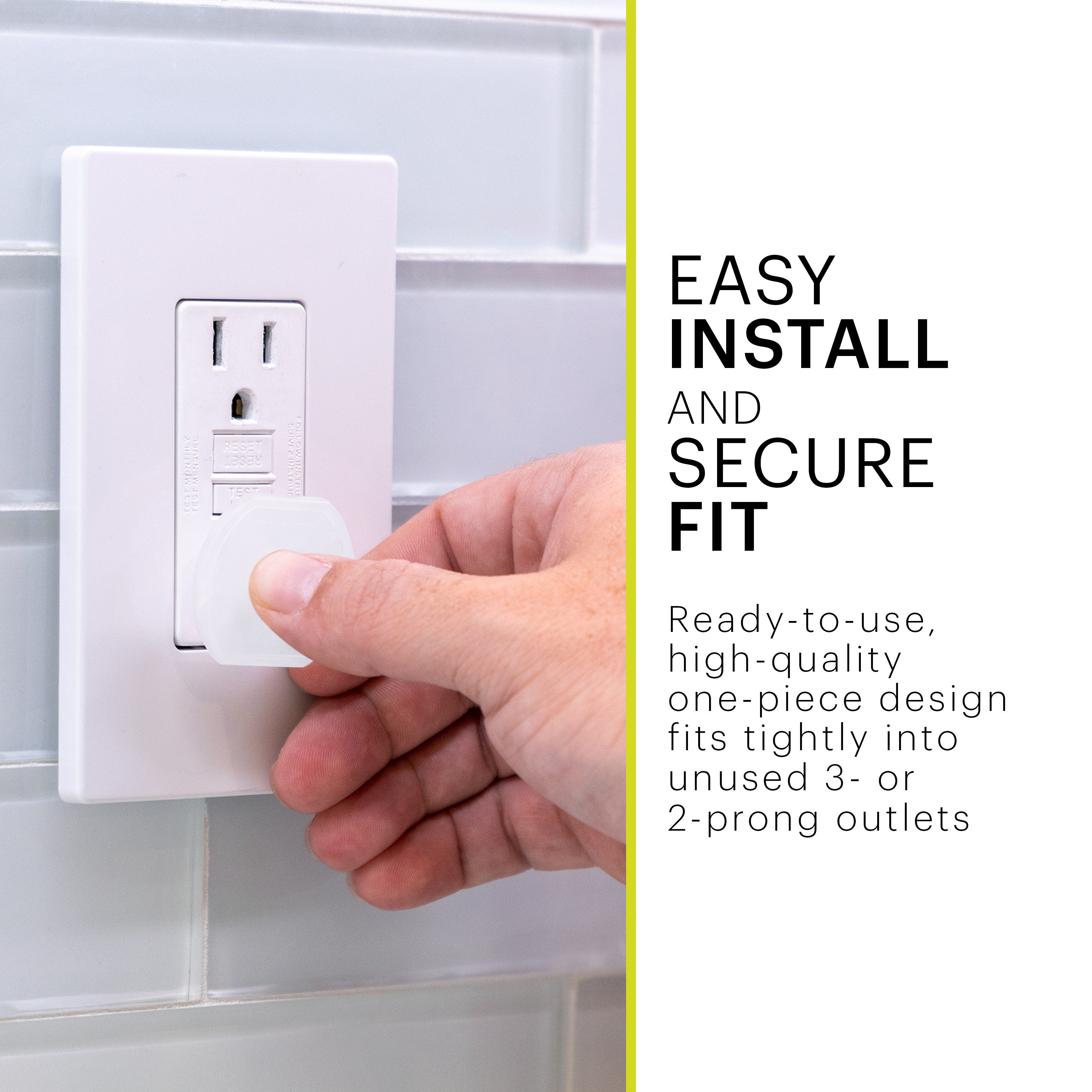 Power Gear Safety Outlet Covers, 120 Pack, White