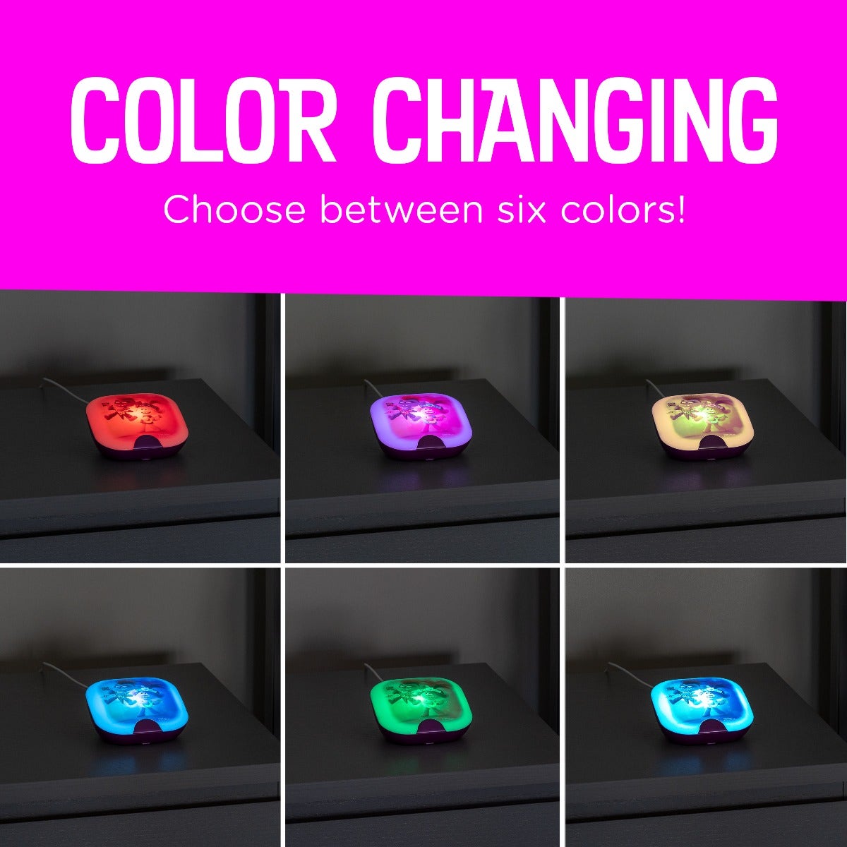 Trolls World Tour Color Changing LED SleepLite, Purple