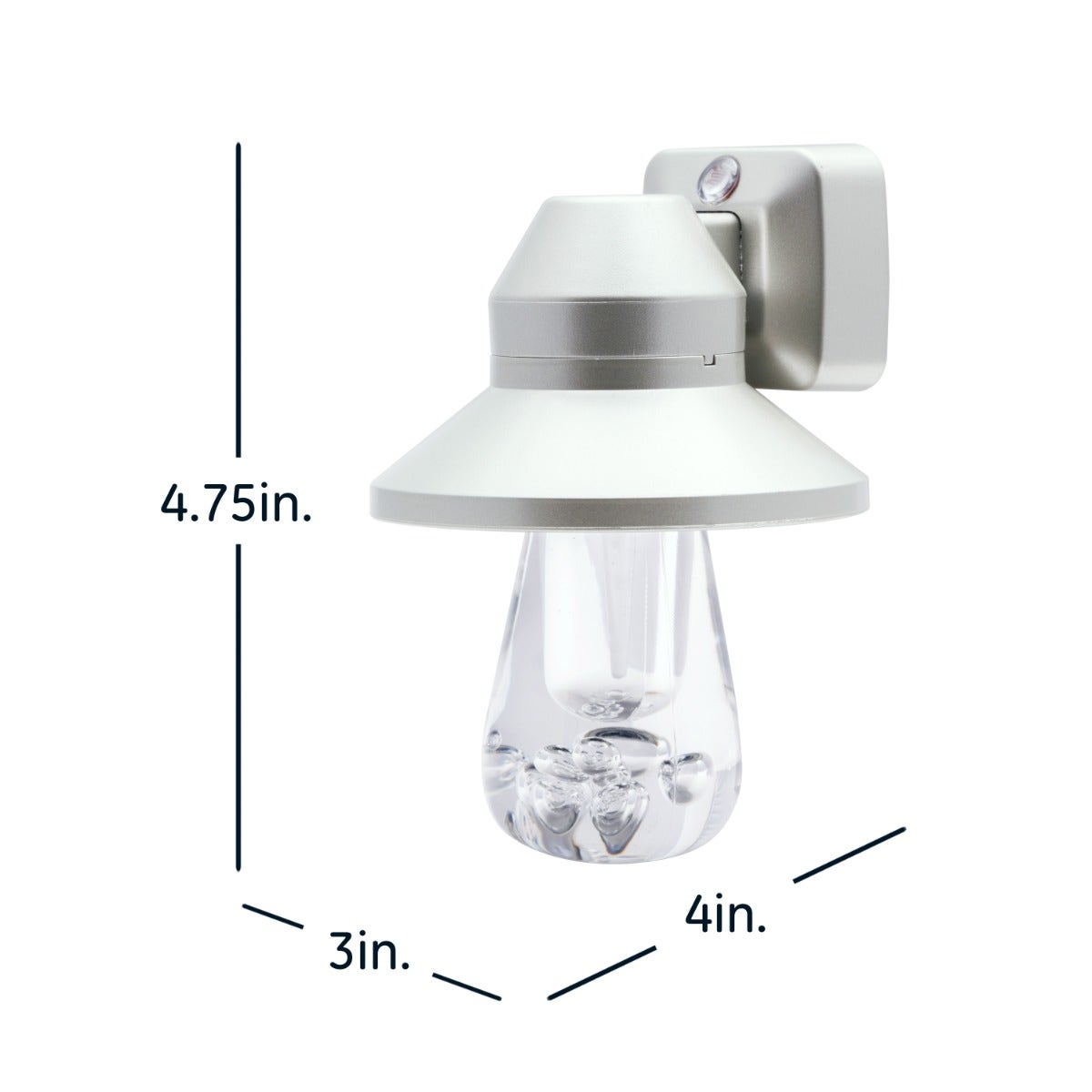 GE Vintage Automatic LED Night Light, Silver