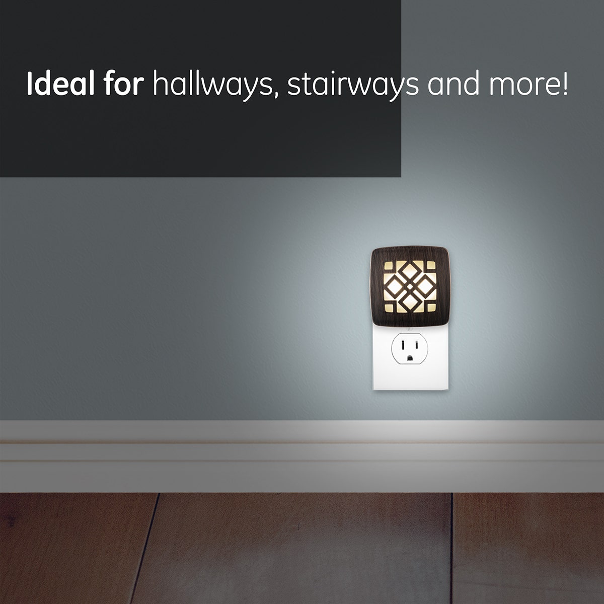 GE CoverLite Light Sensing LED Night Light, Oil-Rubbed Bronze