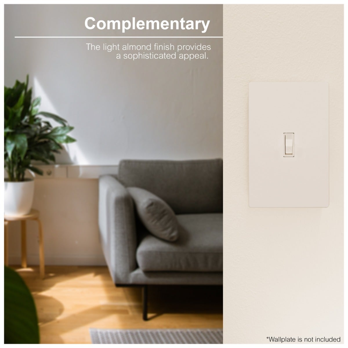 GE UltraPro Single Pole Heavy-Duty Toggle Switch, Light Almond