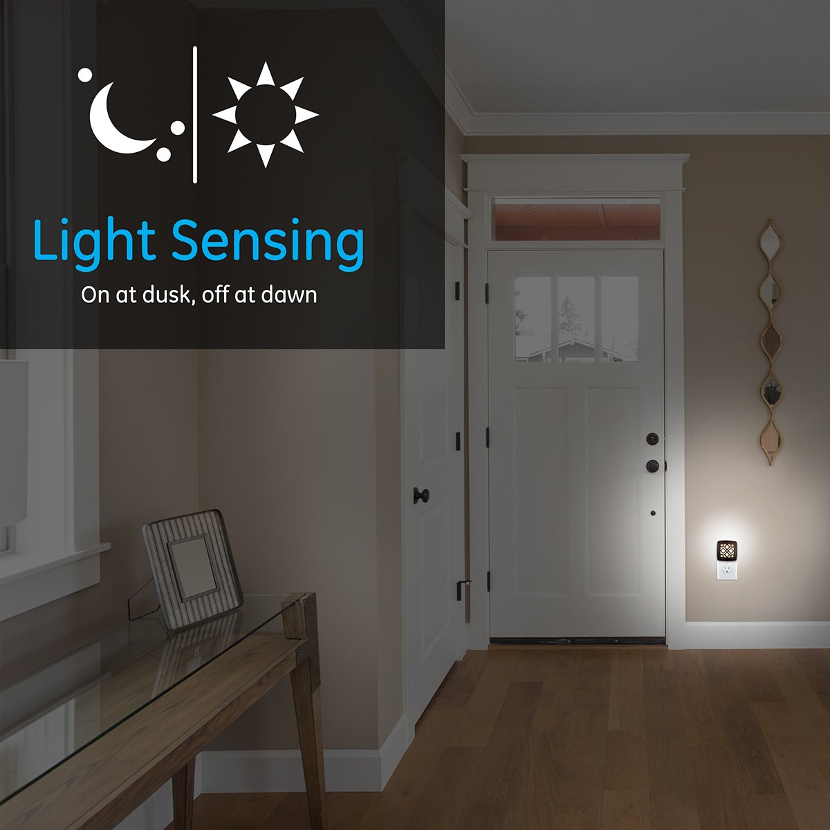 GE CoverLite Light Sensing LED Night Light, Oil-Rubbed Bronze