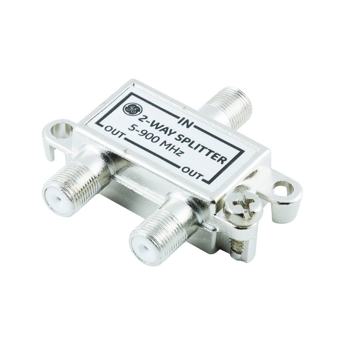 GE 2-Way Signal Splitter, F-Type Connectors