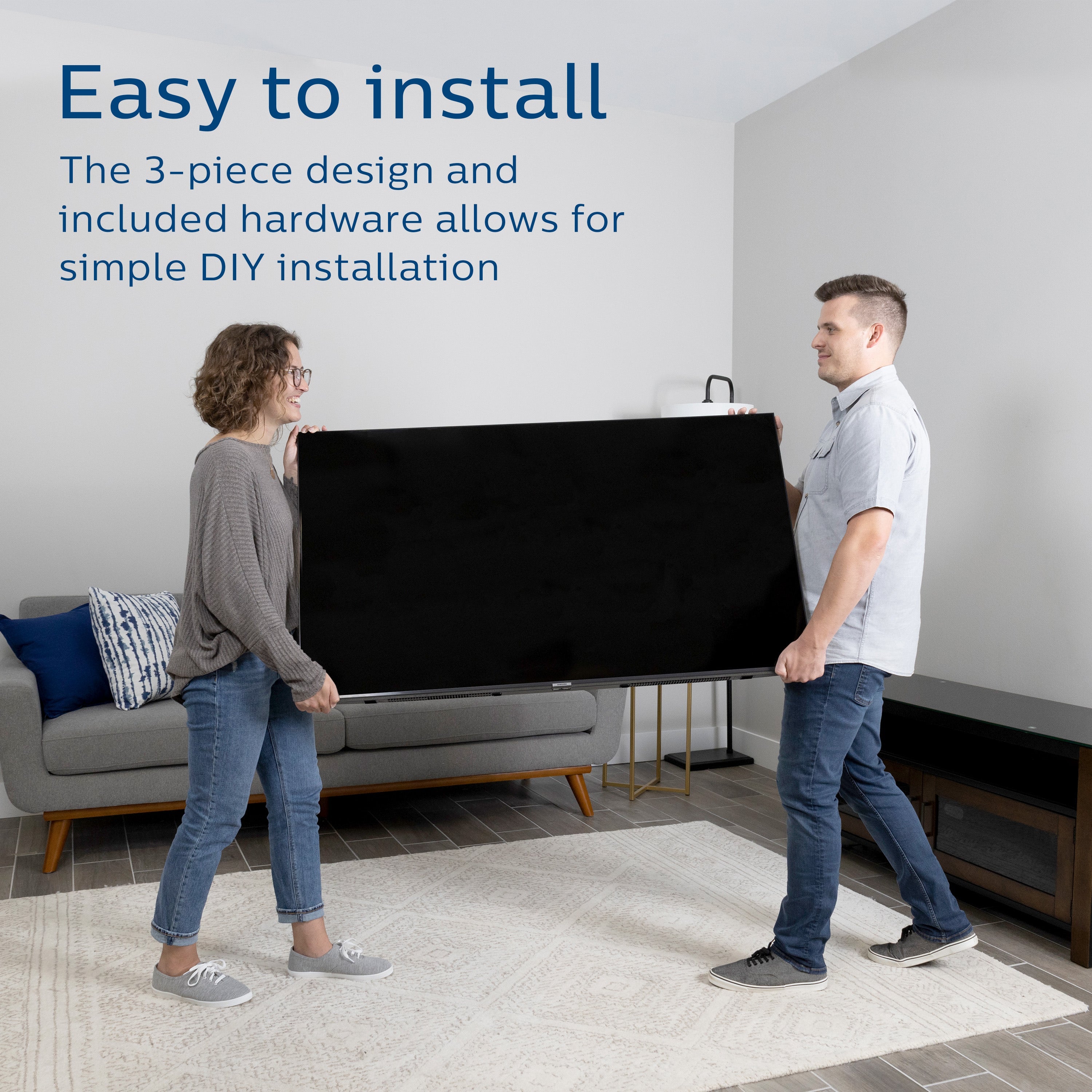 Philips Tilt TV Wall Mount, Up to 80in., Black