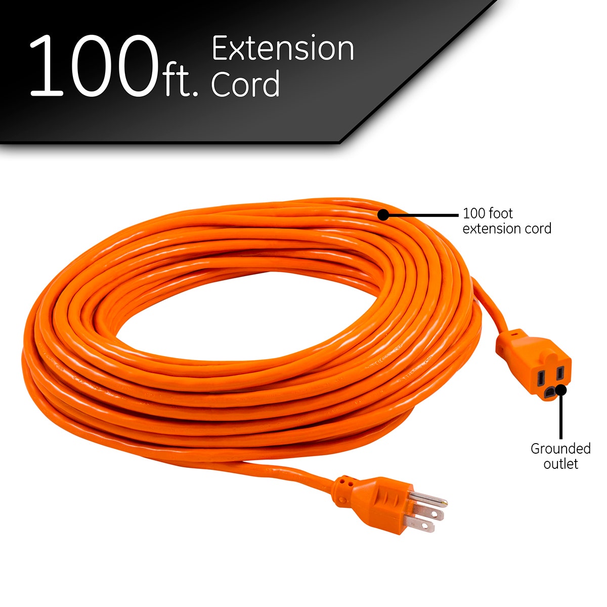 UltraPro 100ft. Outdoor Extension Cord, Orange