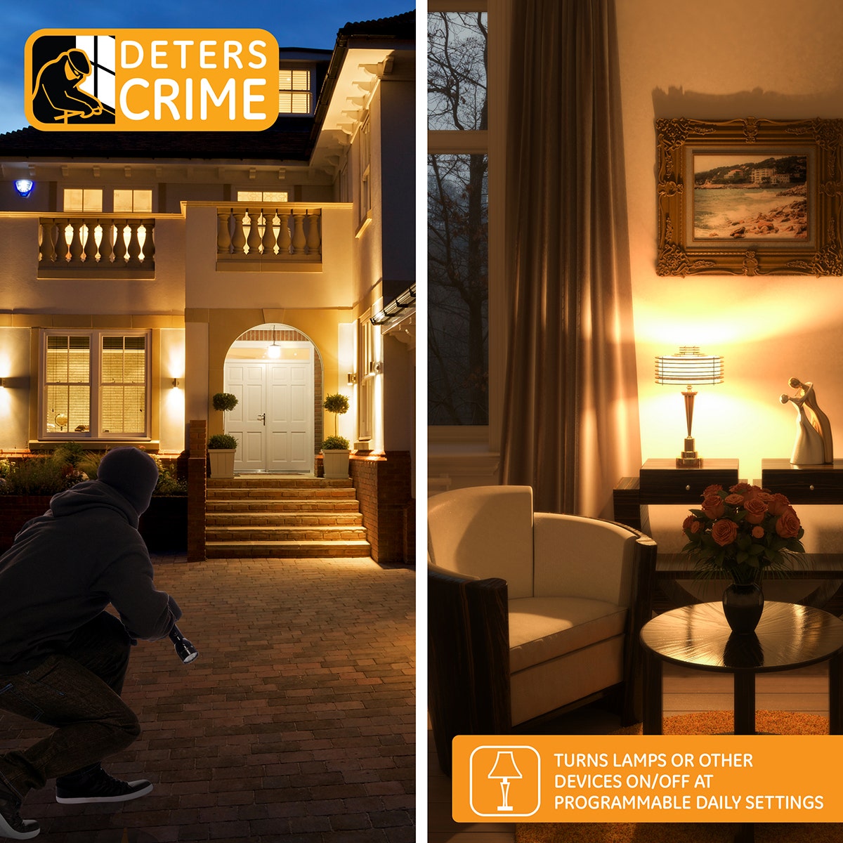 GE Indoor Plug-In 24-Hour Mechanical Timer, White, 3 Pack